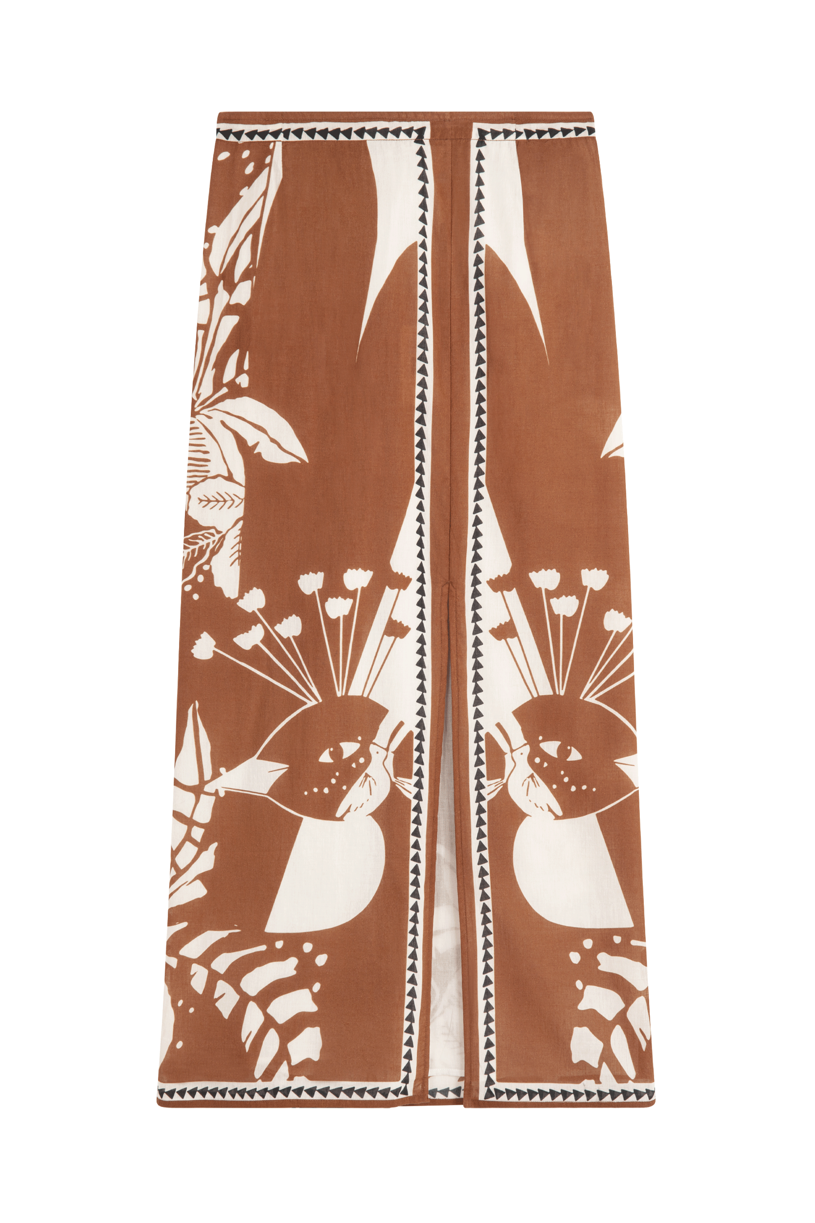 JUPE PAOLINA IMPRIME PALLADIO - CARAMEL