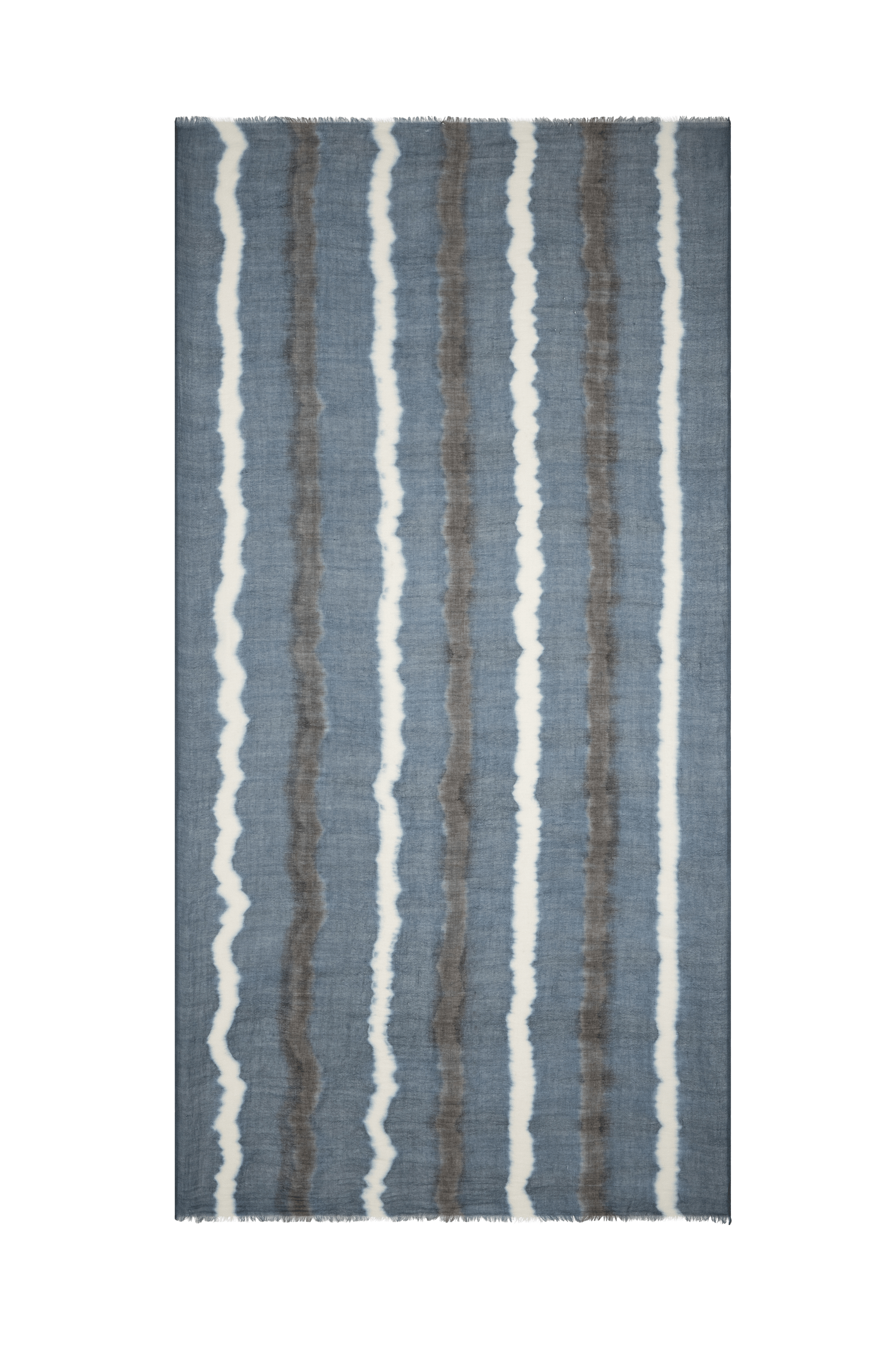 ETOLE TIE AND DYE ETAMINE DE LAINE - BLUE PRINT