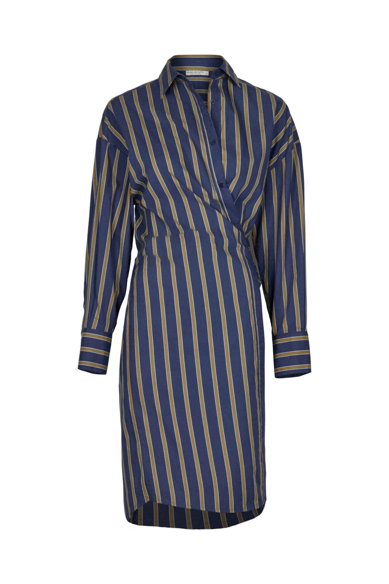 ROBE LILY LONG IMPRIME PELICANO - DARK BLUE KAKI