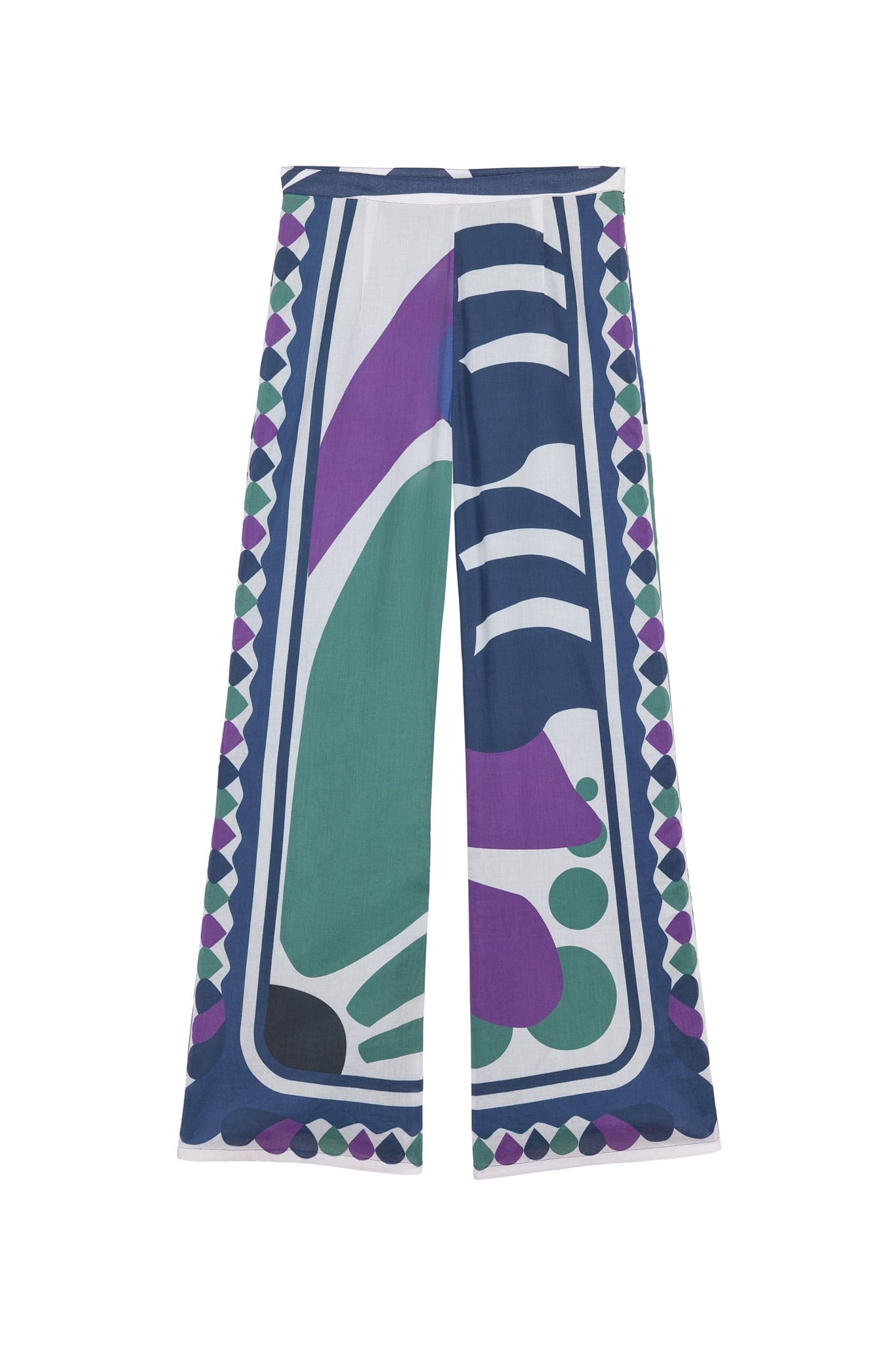 ERIKA PRINT RIVIERA TROUSERS - RED