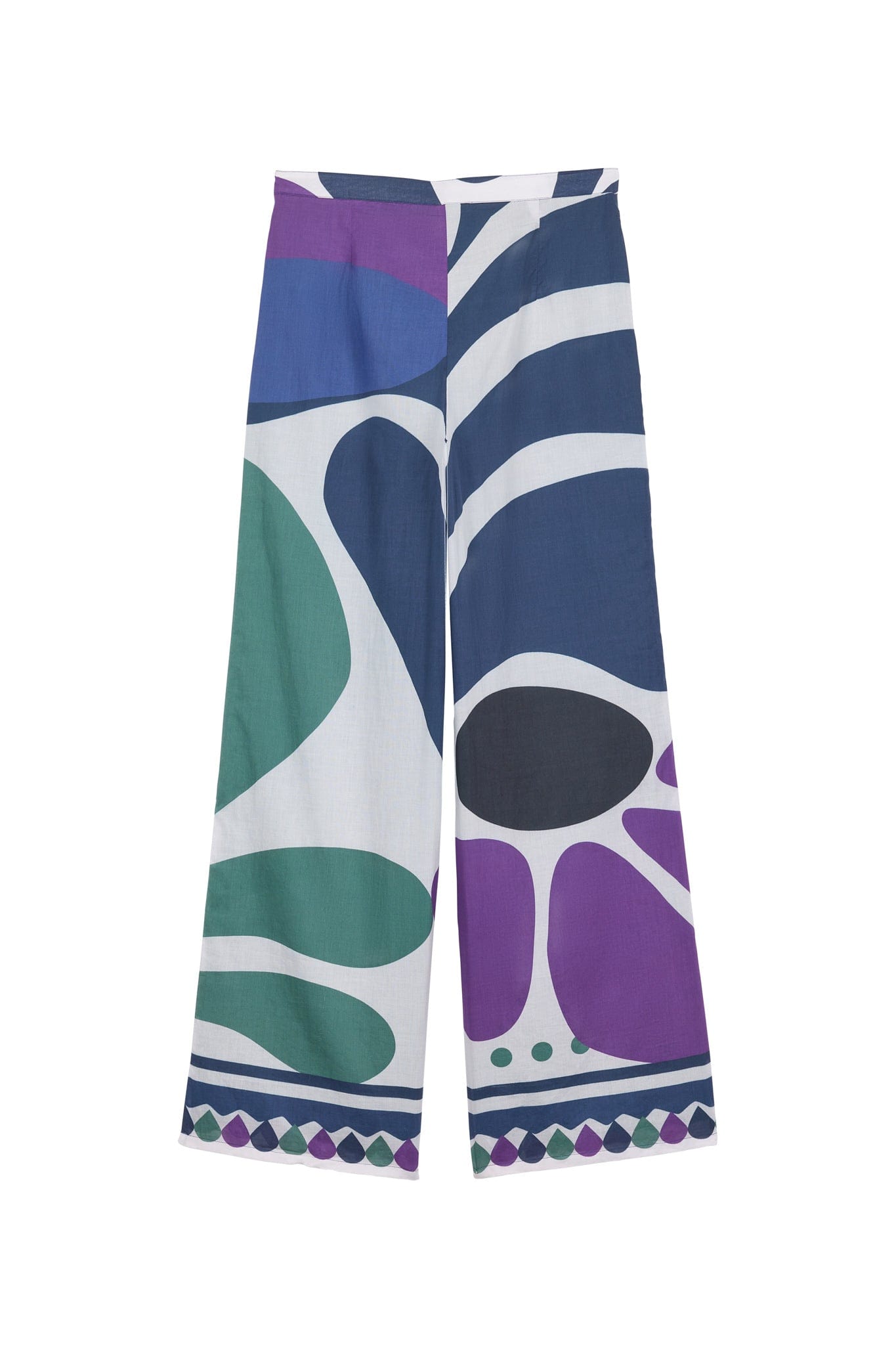 ERIKA PRINT RIVIERA TROUSERS - RED