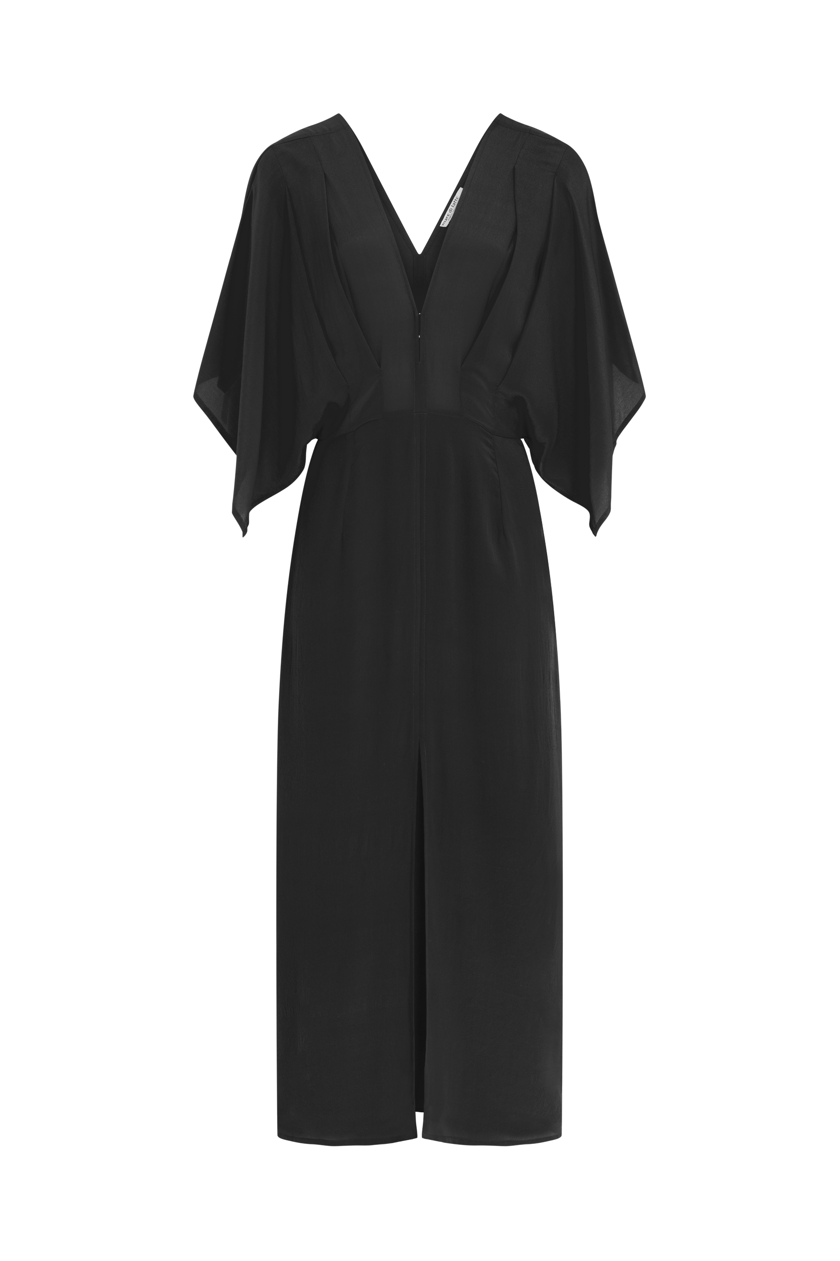 SOUANE SILK DRESS - BLACK