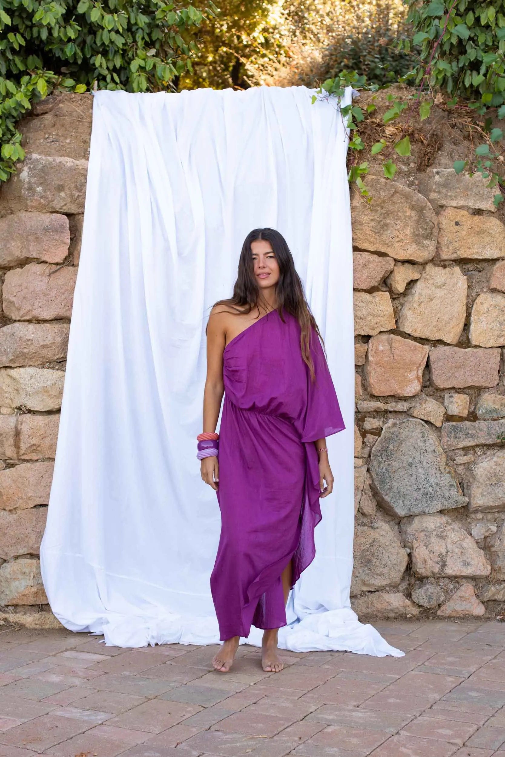 GALICIA DRESS - MAGENTA PURPLE