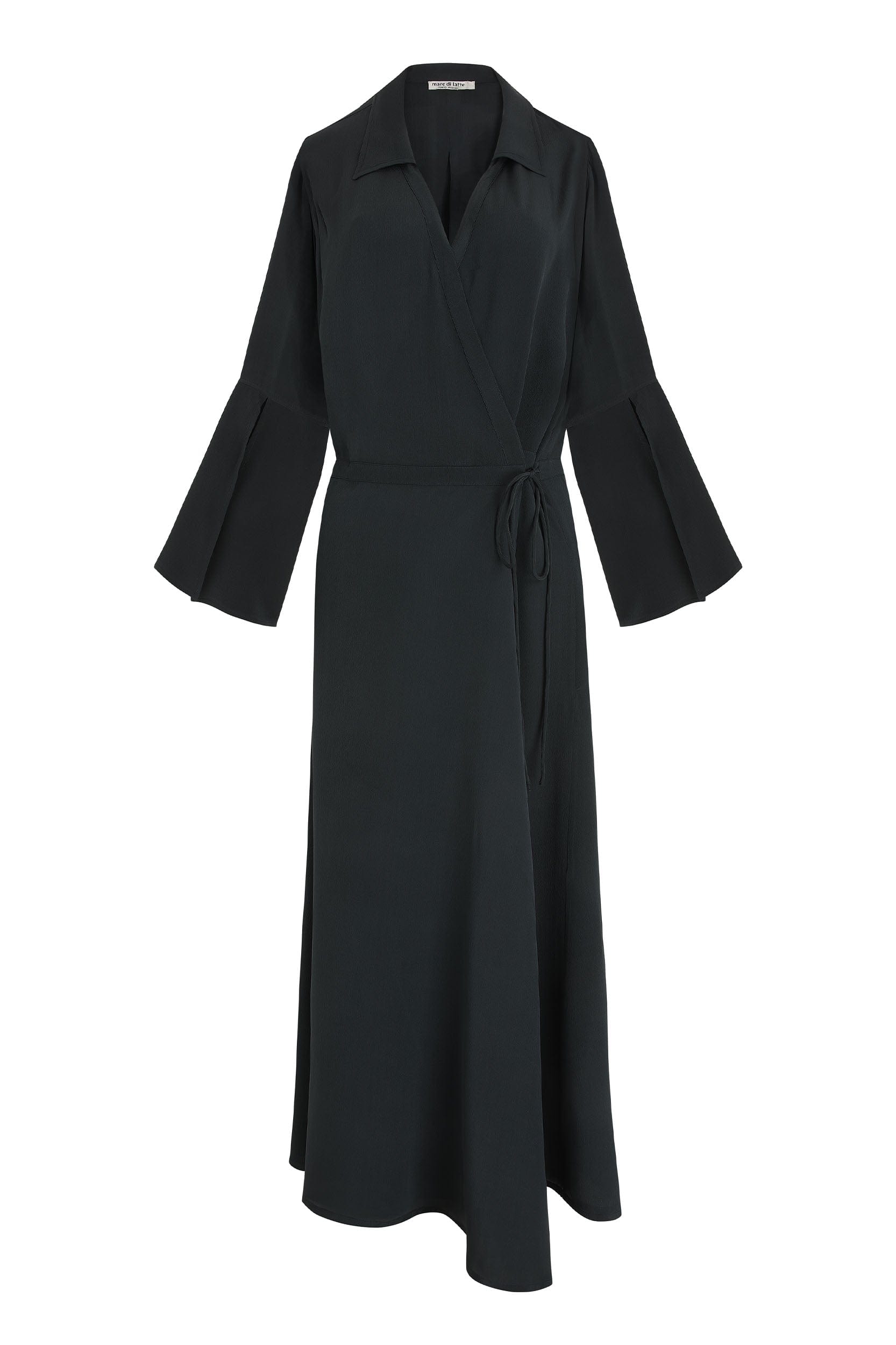 QLARA SILK DRESS - SLATE