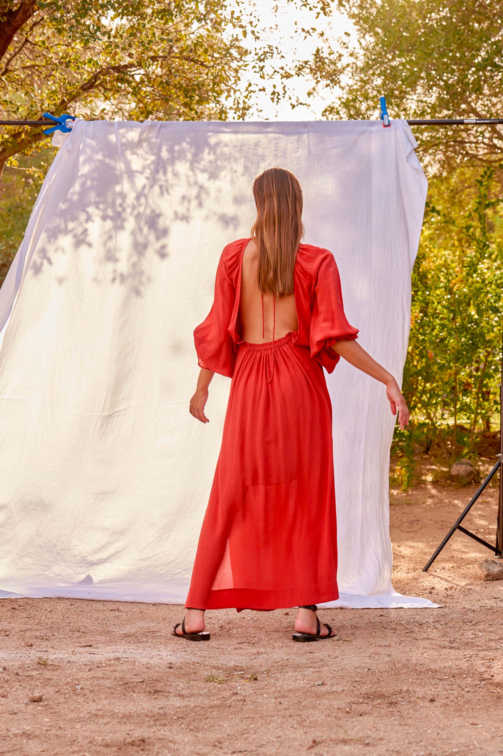 JANE SILK DRESS - CALAROSSA
