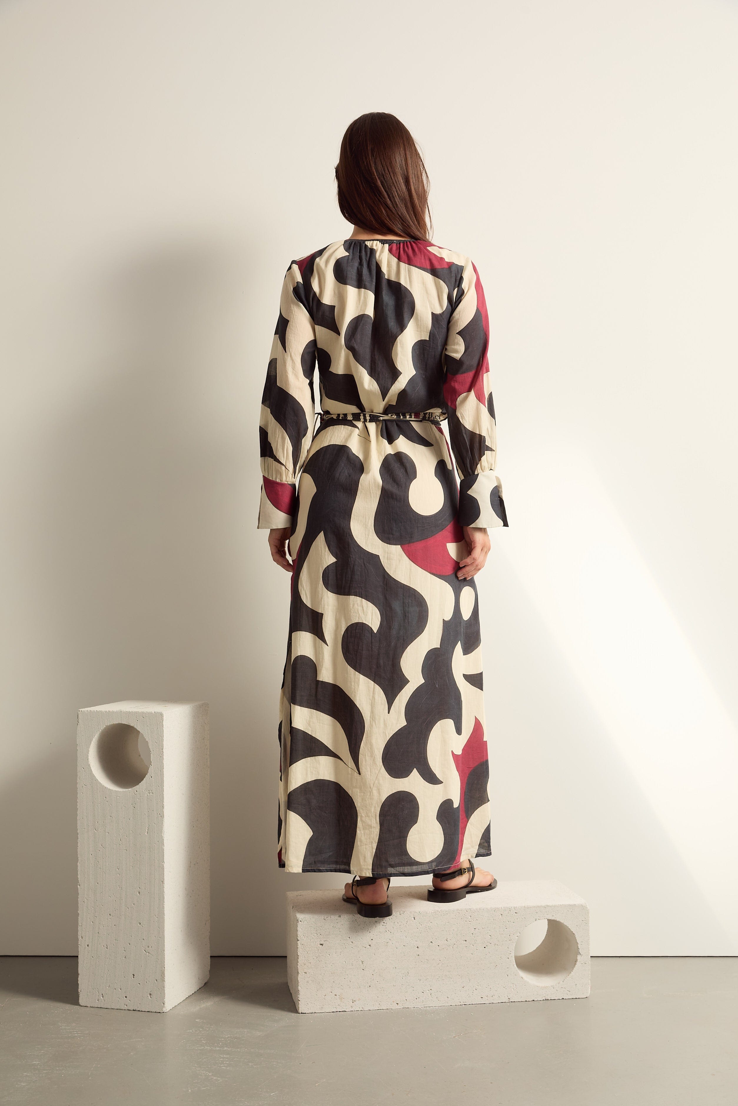 ROBE LISE IMPRIME RODEO - BLACK