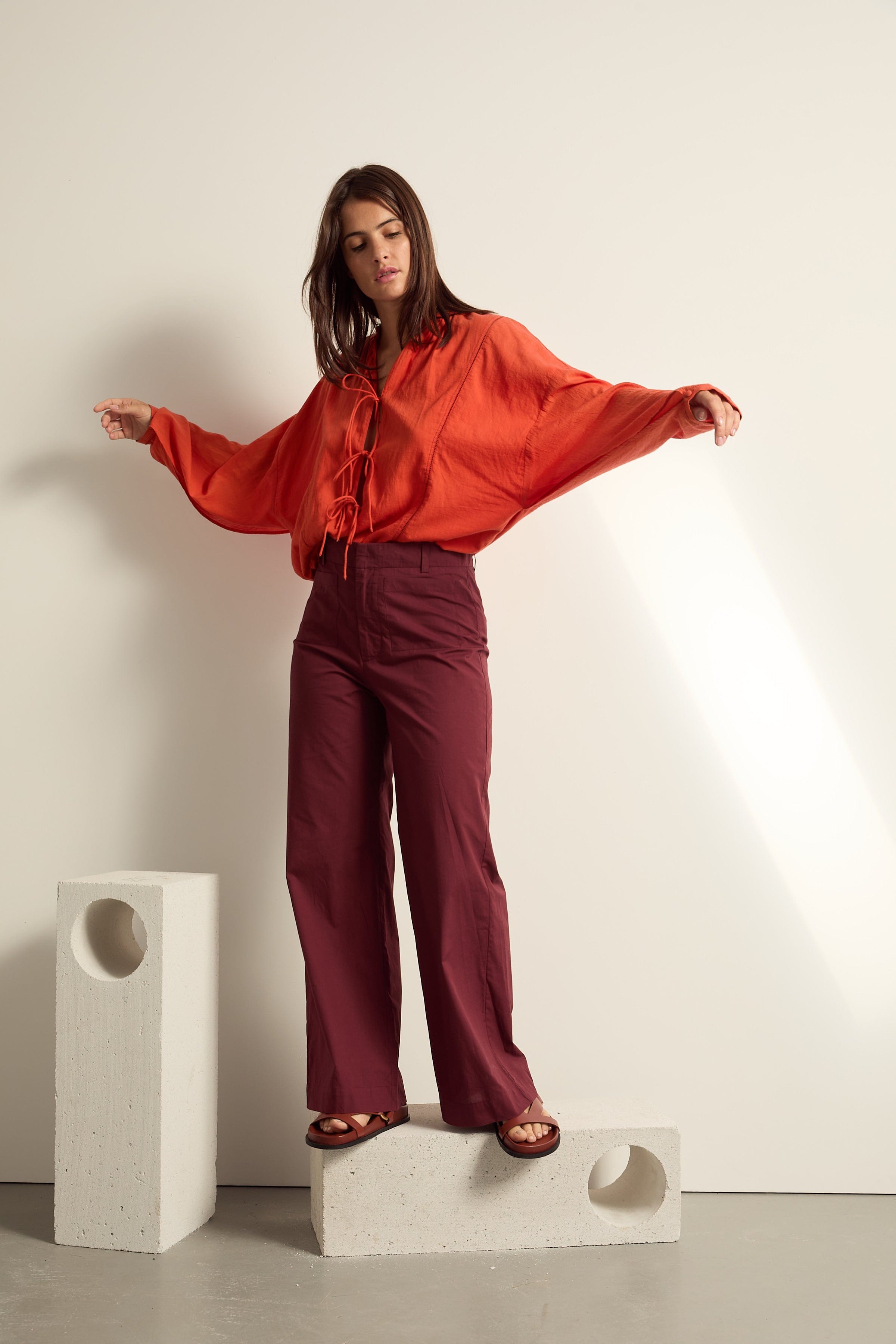 BLOUSE MAUD - CORAIL