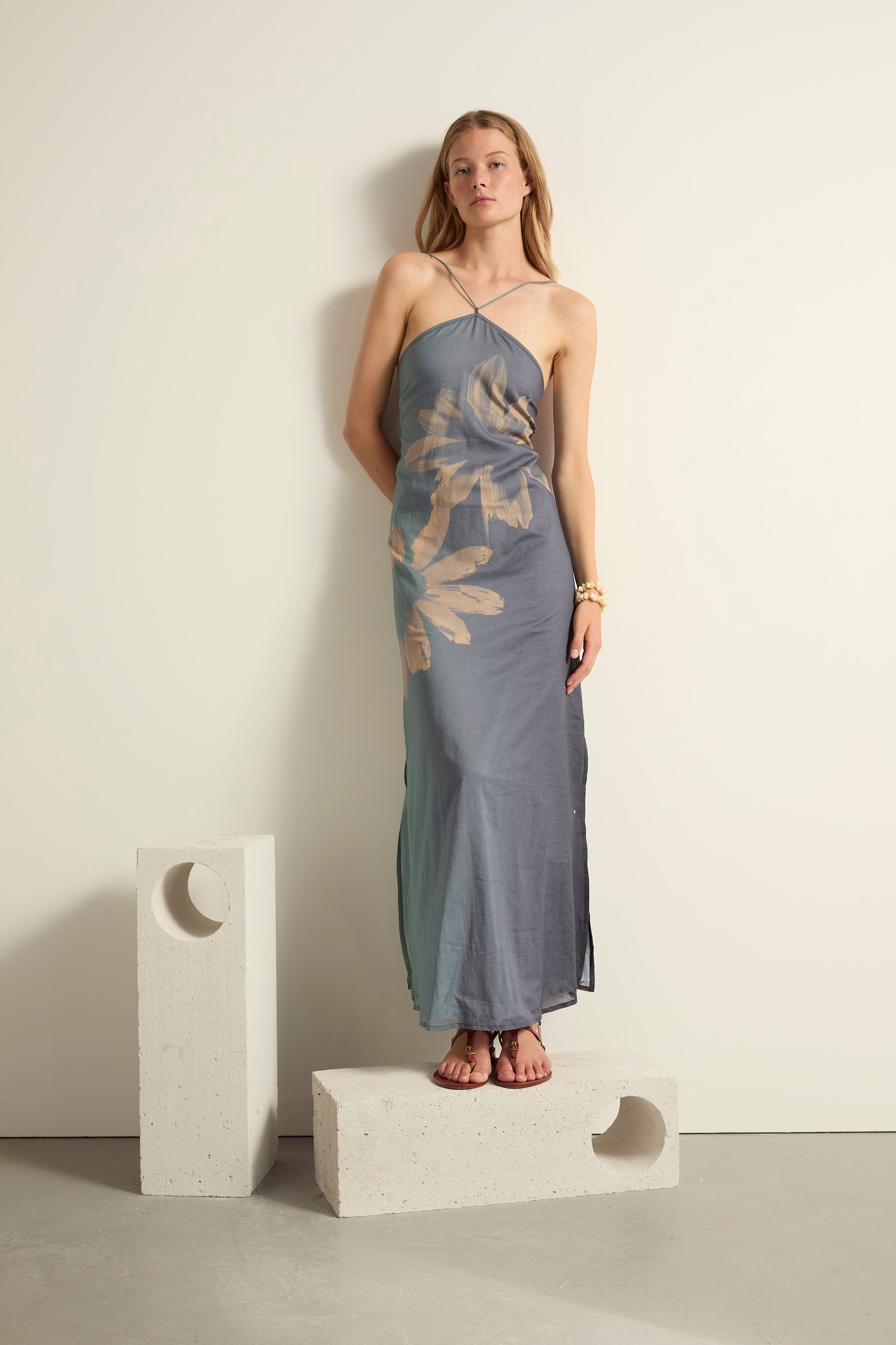 ROBE MIA IMPRIME SUNRISE - BLUE