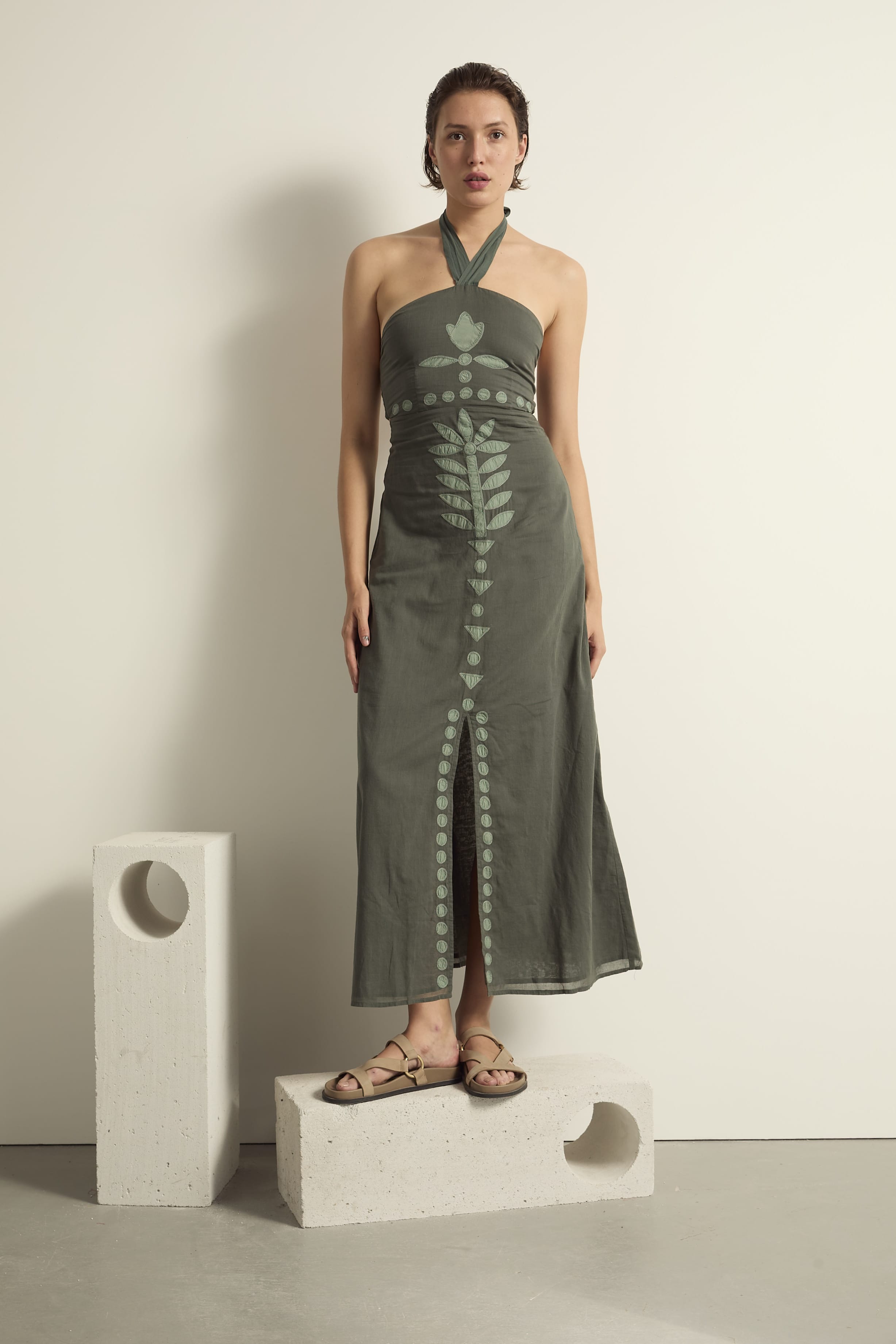 ROBE CLEMENTINE FLORAL - OFF WHITE
