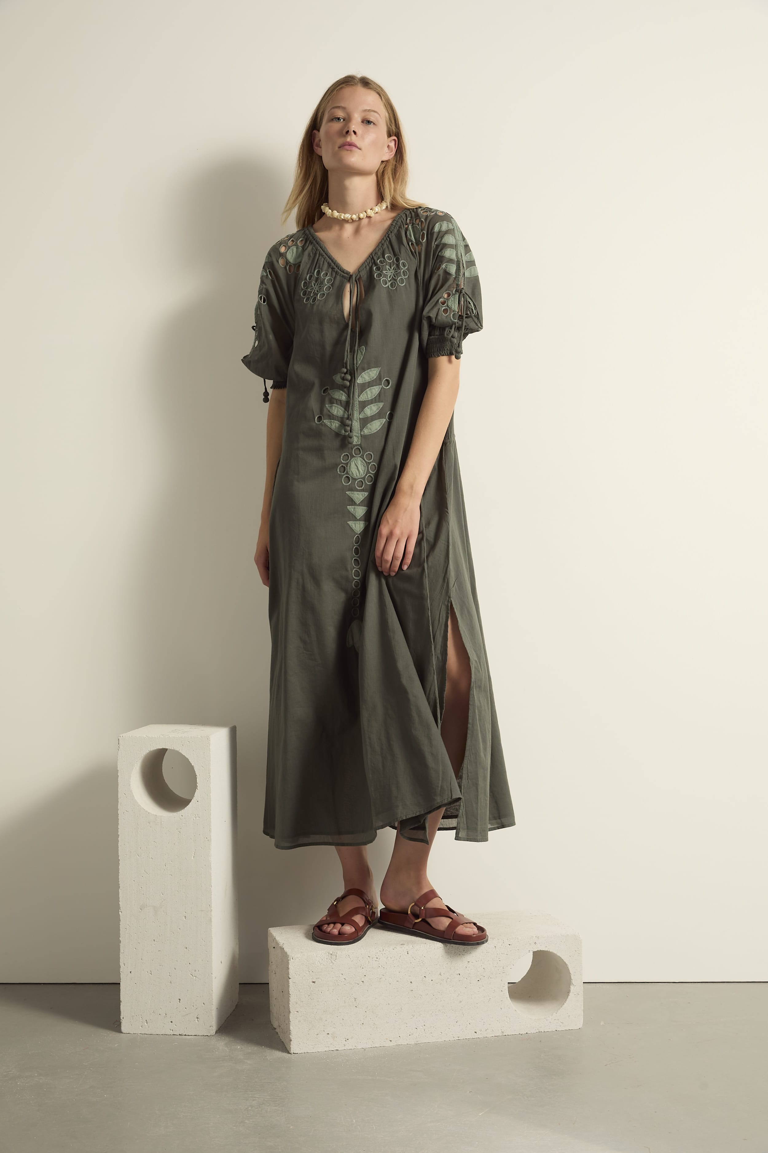 ROBE MARZIA - OFF WHITE