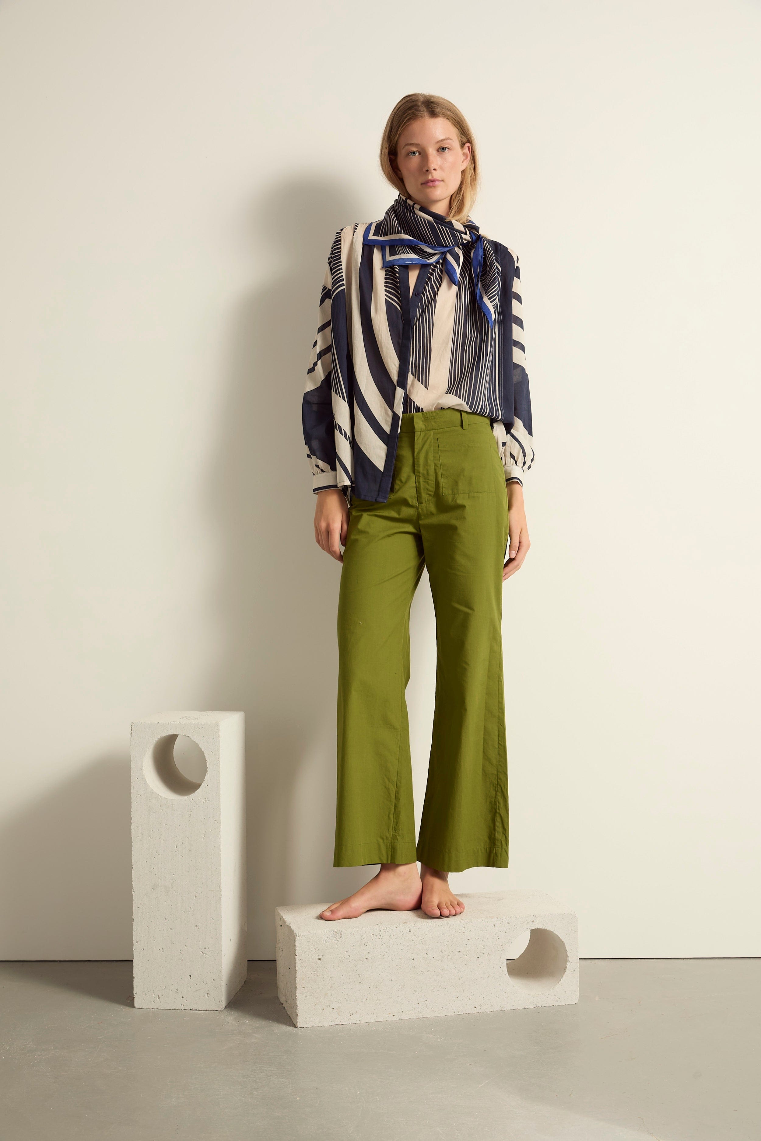 PANTALON CHARLES - GREEN TEA