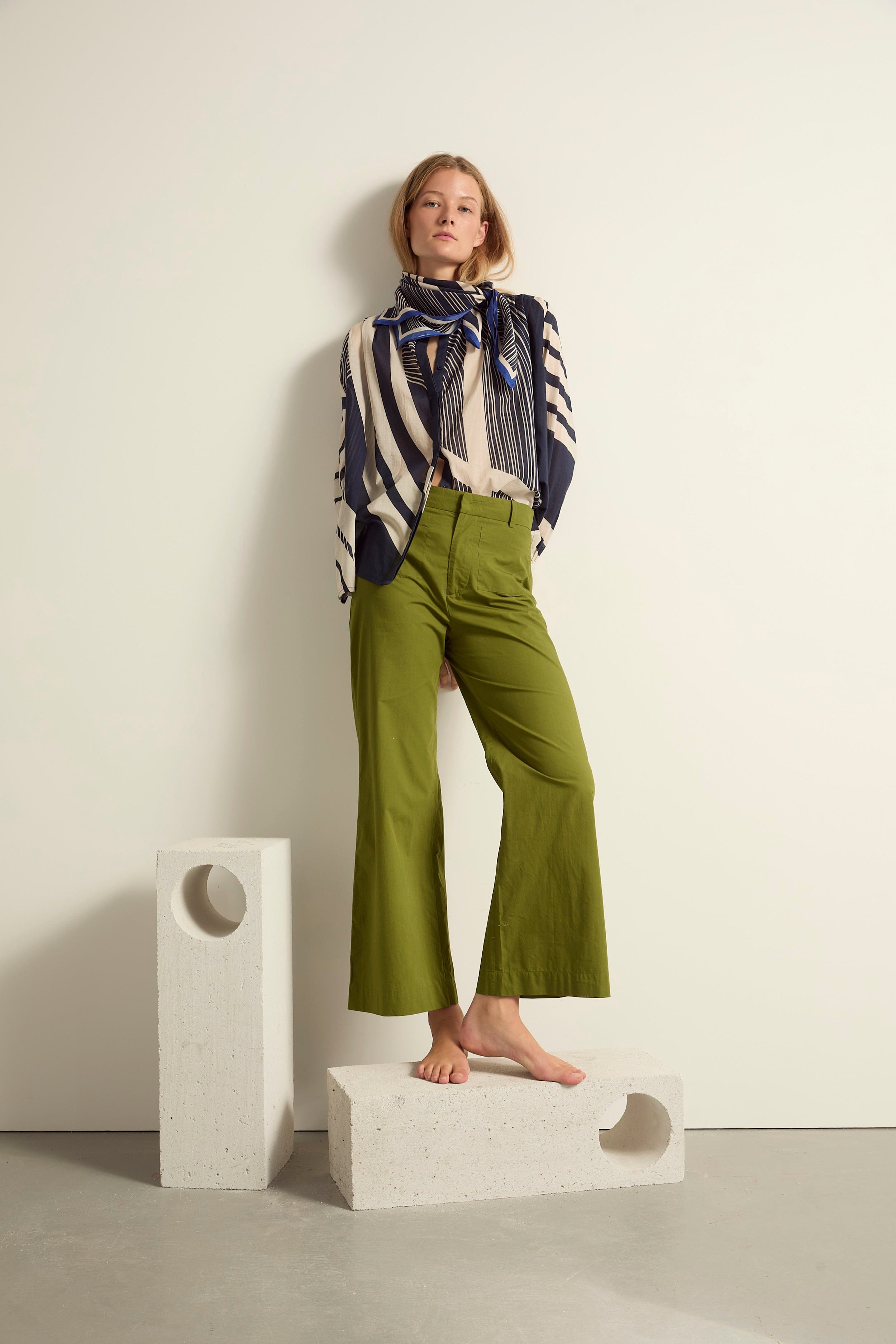 PANTALON CHARLES - GREEN TEA