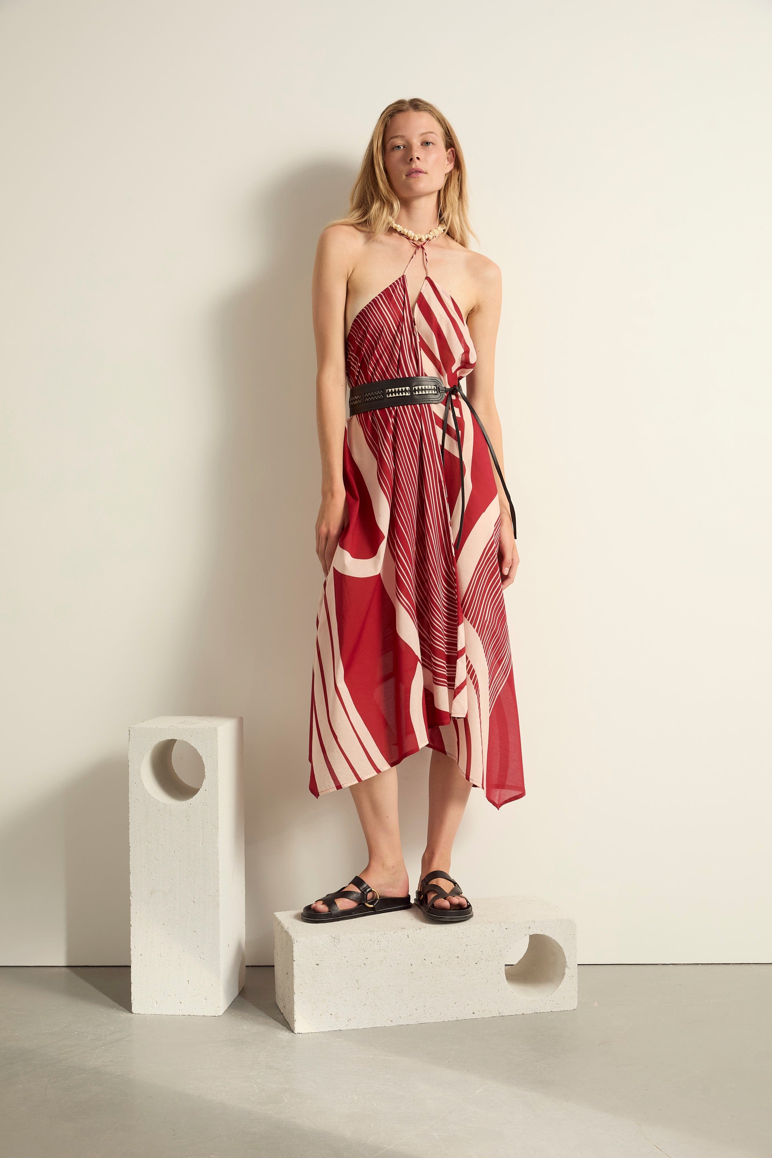 ROBE IVINA IMPRIME CAROUSEL - POMPEI RED