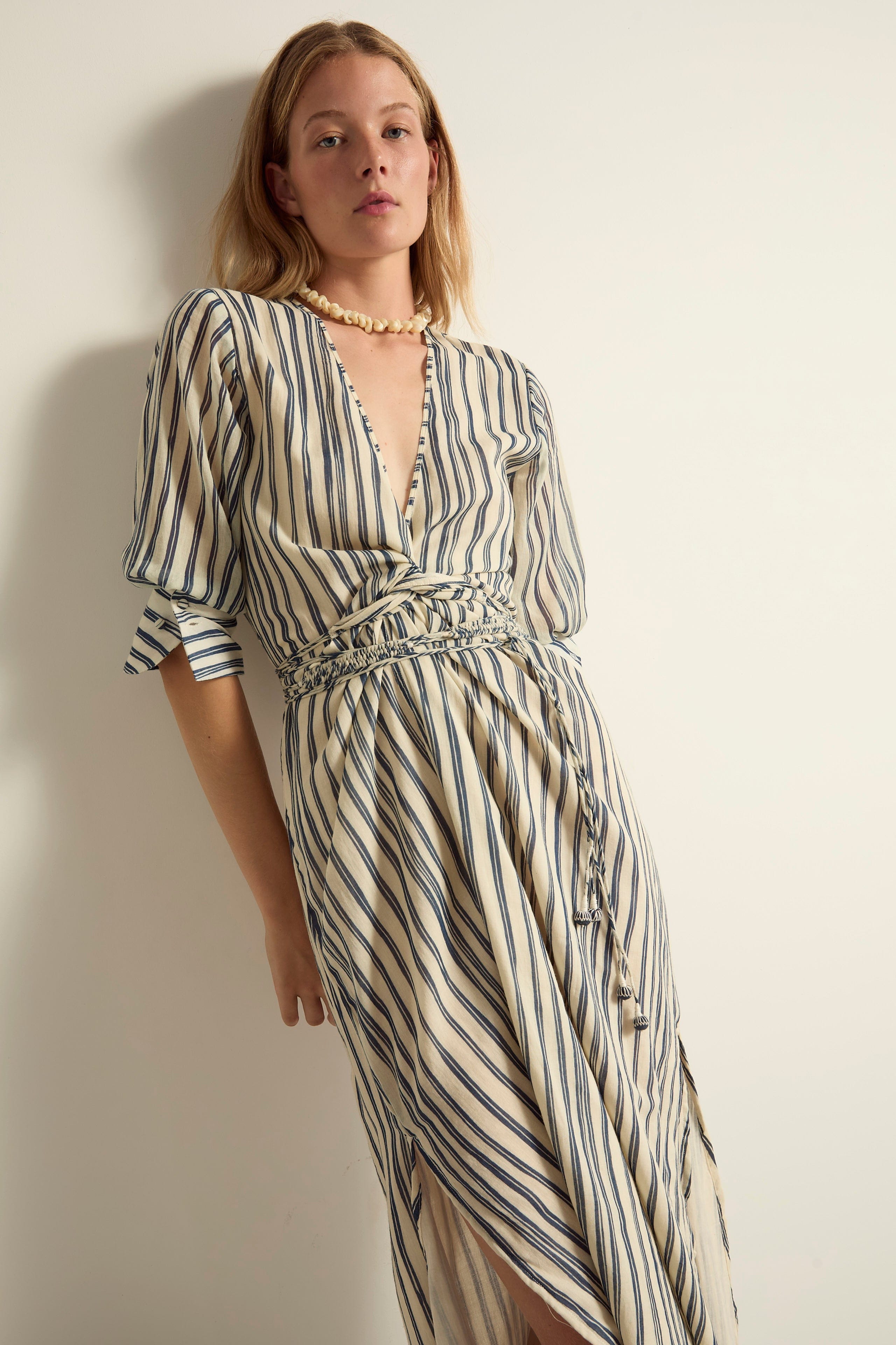 ROBE LISE IMPRIME LINEA - BLUE
