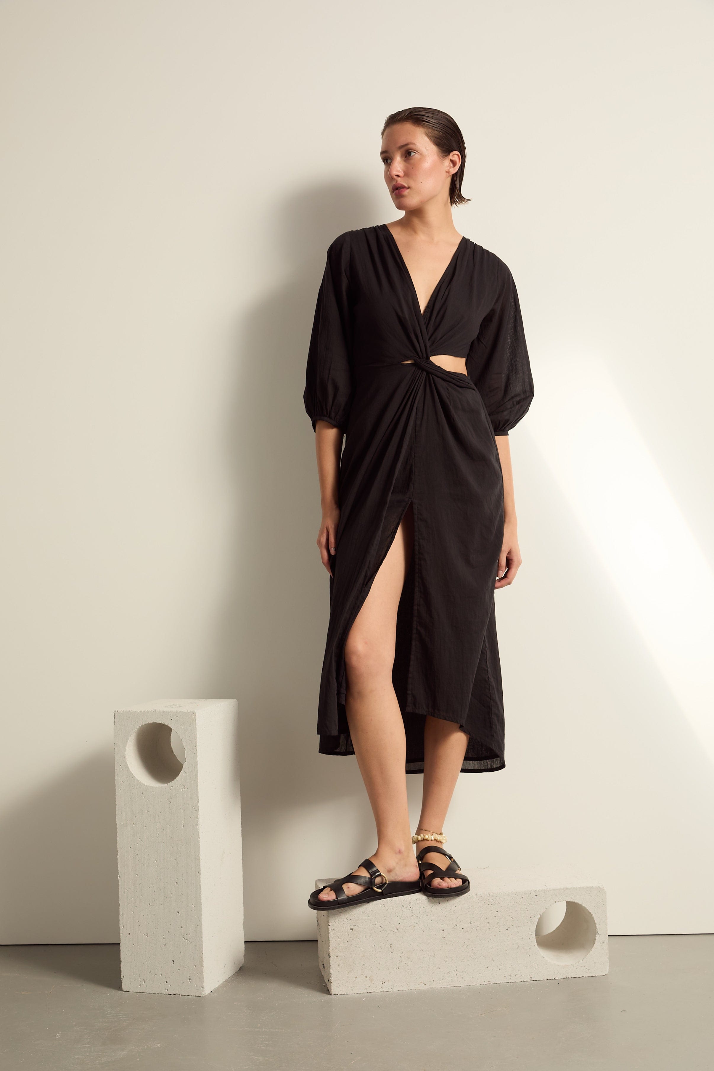 ROBE AURORE - BLACK
