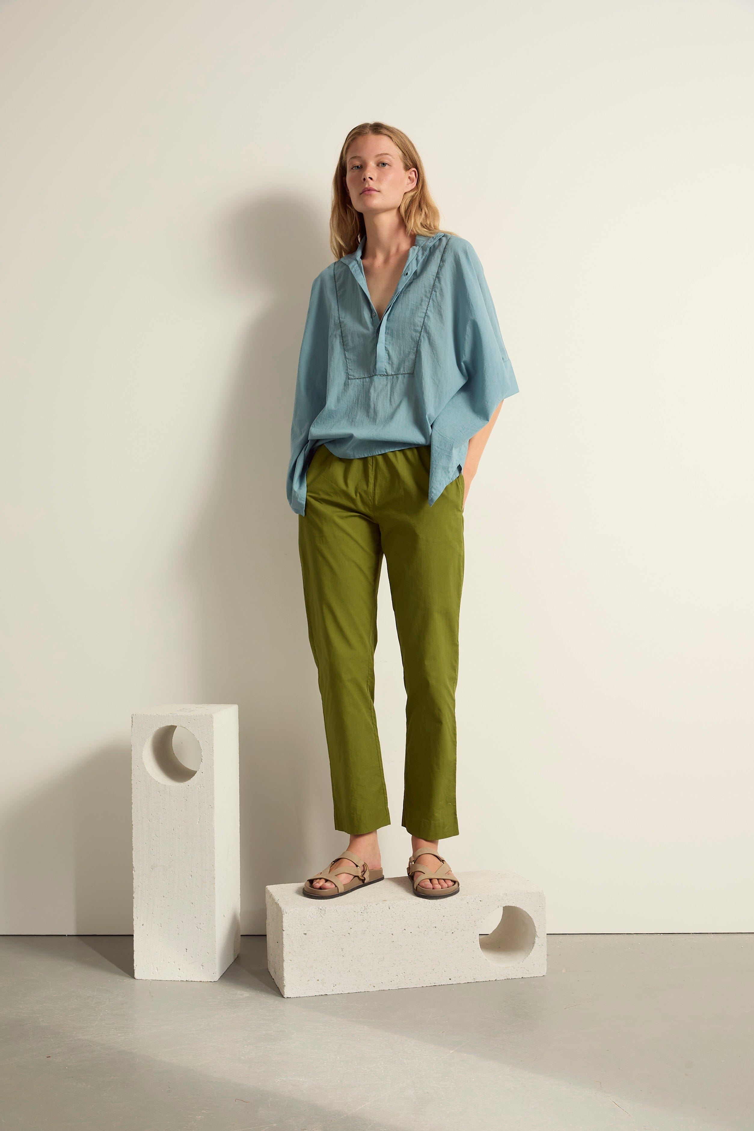 PANTALON ANGIE POP - GREEN TEA