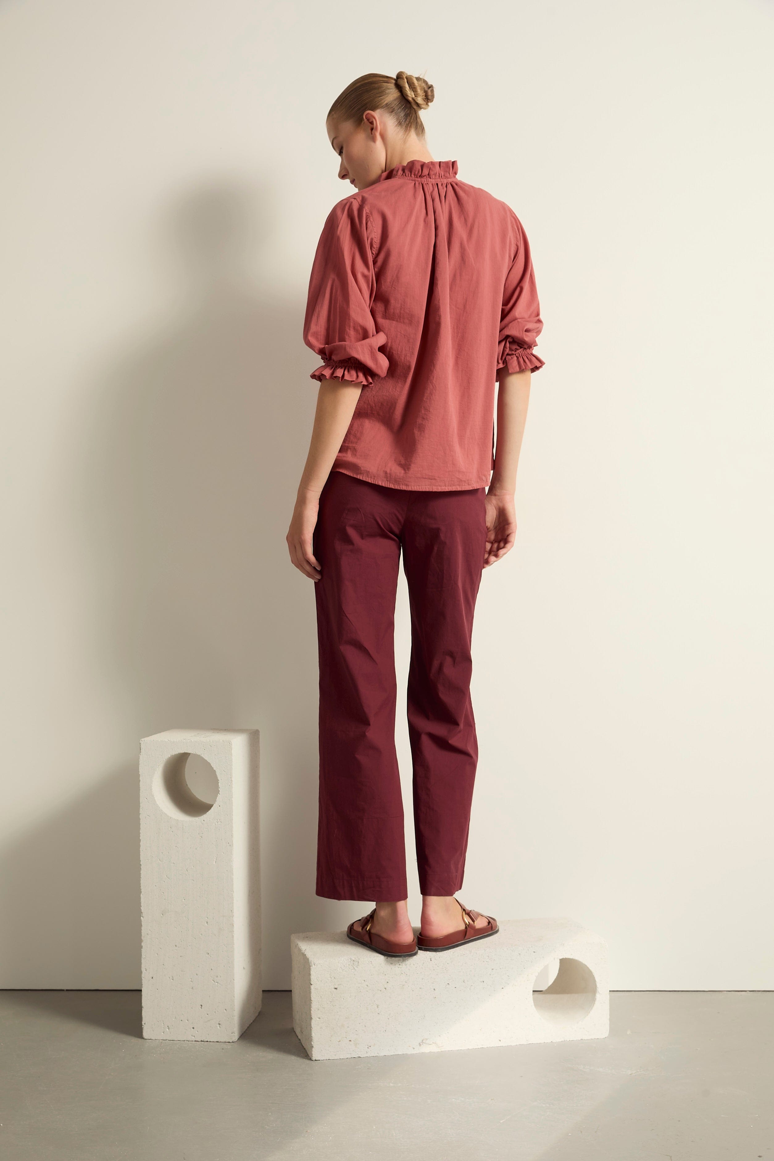 BLOUSE SAPHO - ROSEWOOD