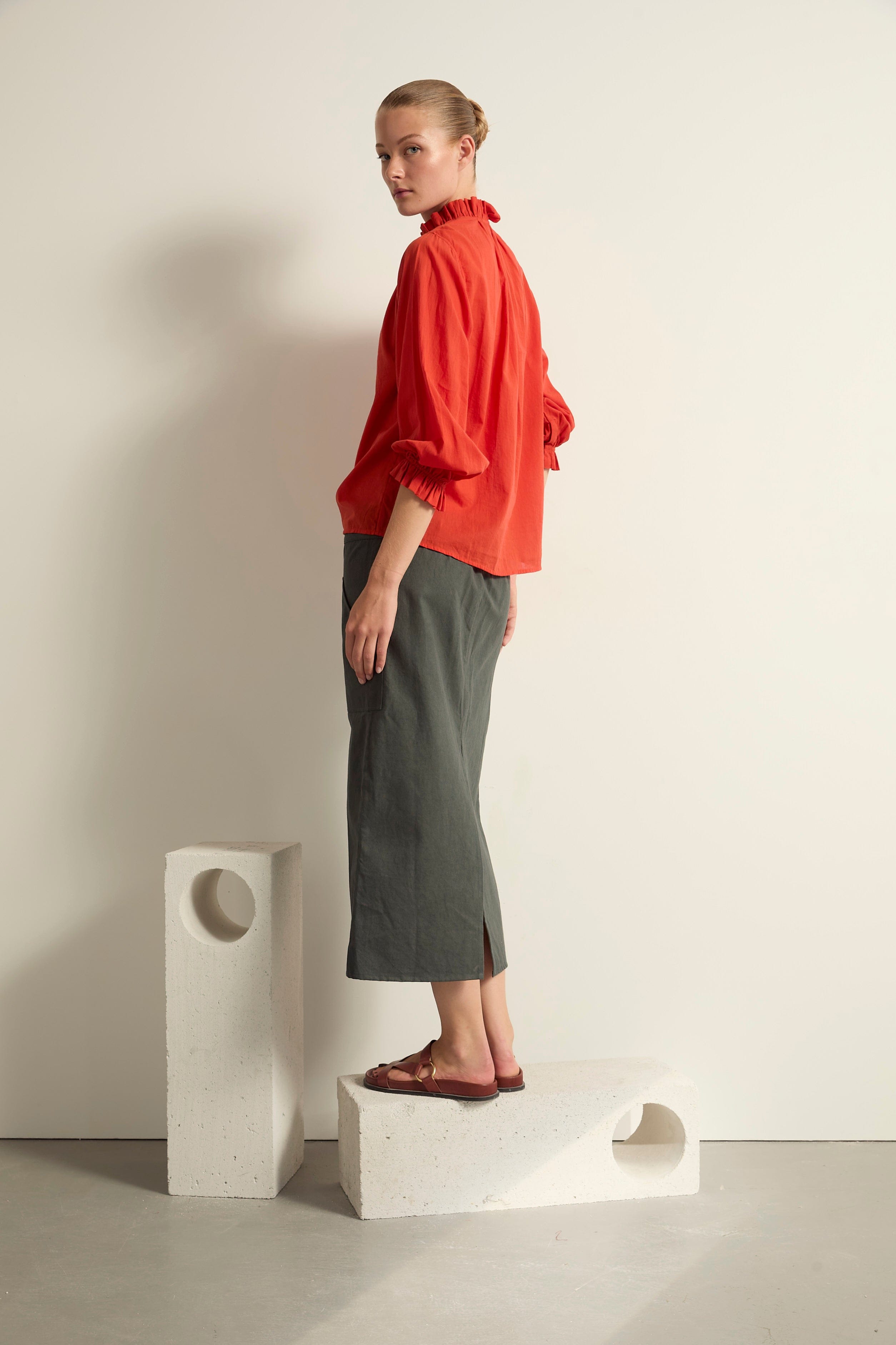 BLOUSE SAPHO - CORAIL