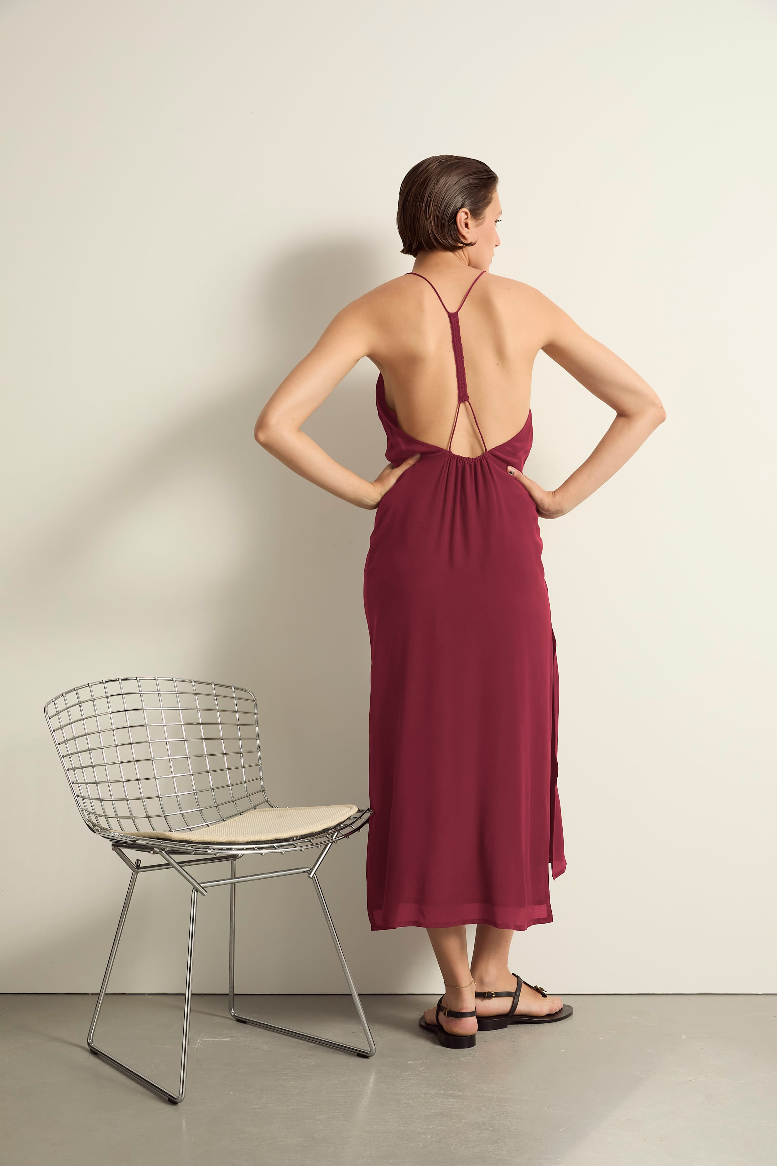 ROBE ABBIE - RED WINE