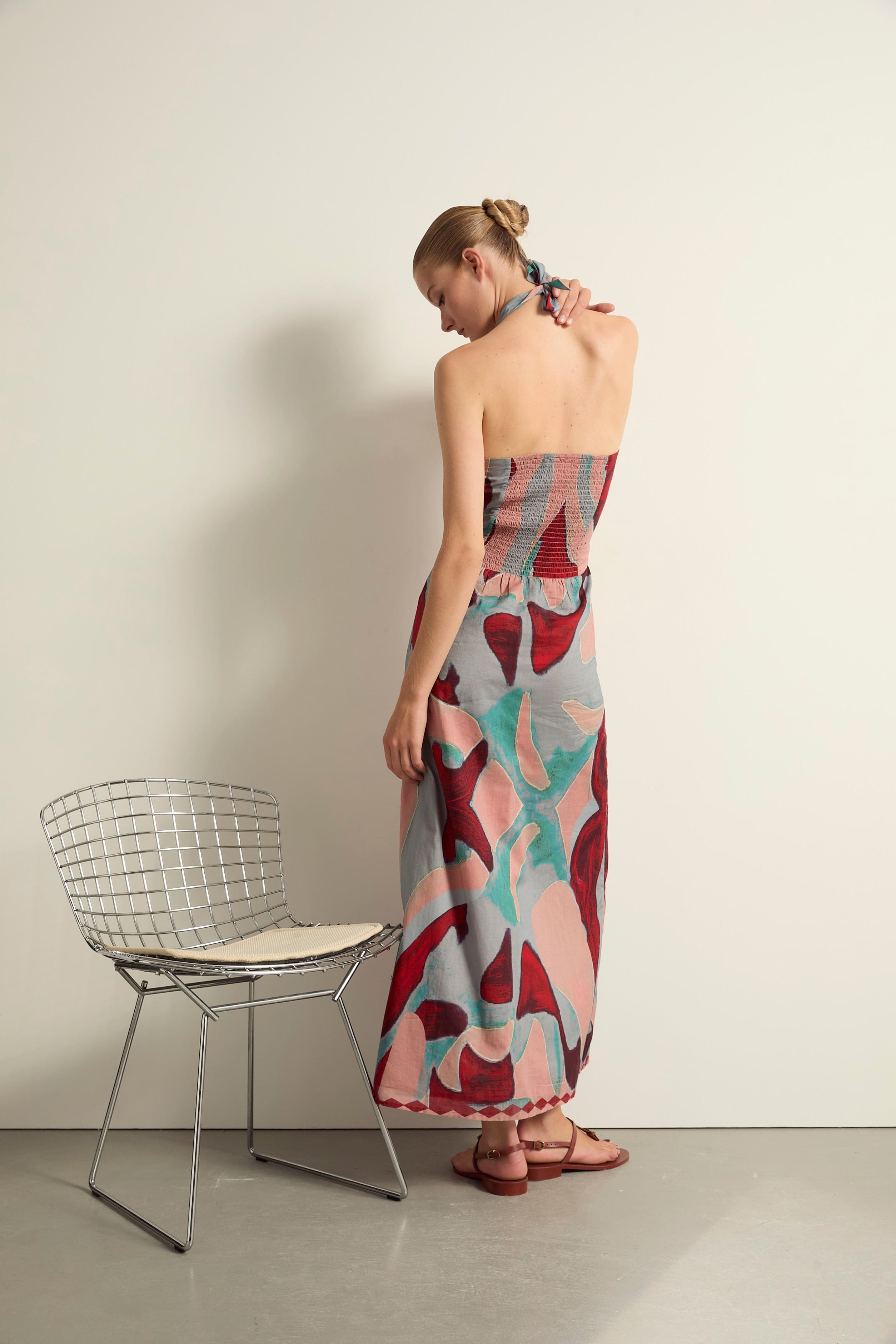 ROBE CATALINA IMPRIME CACTUS - DUSTY PINK