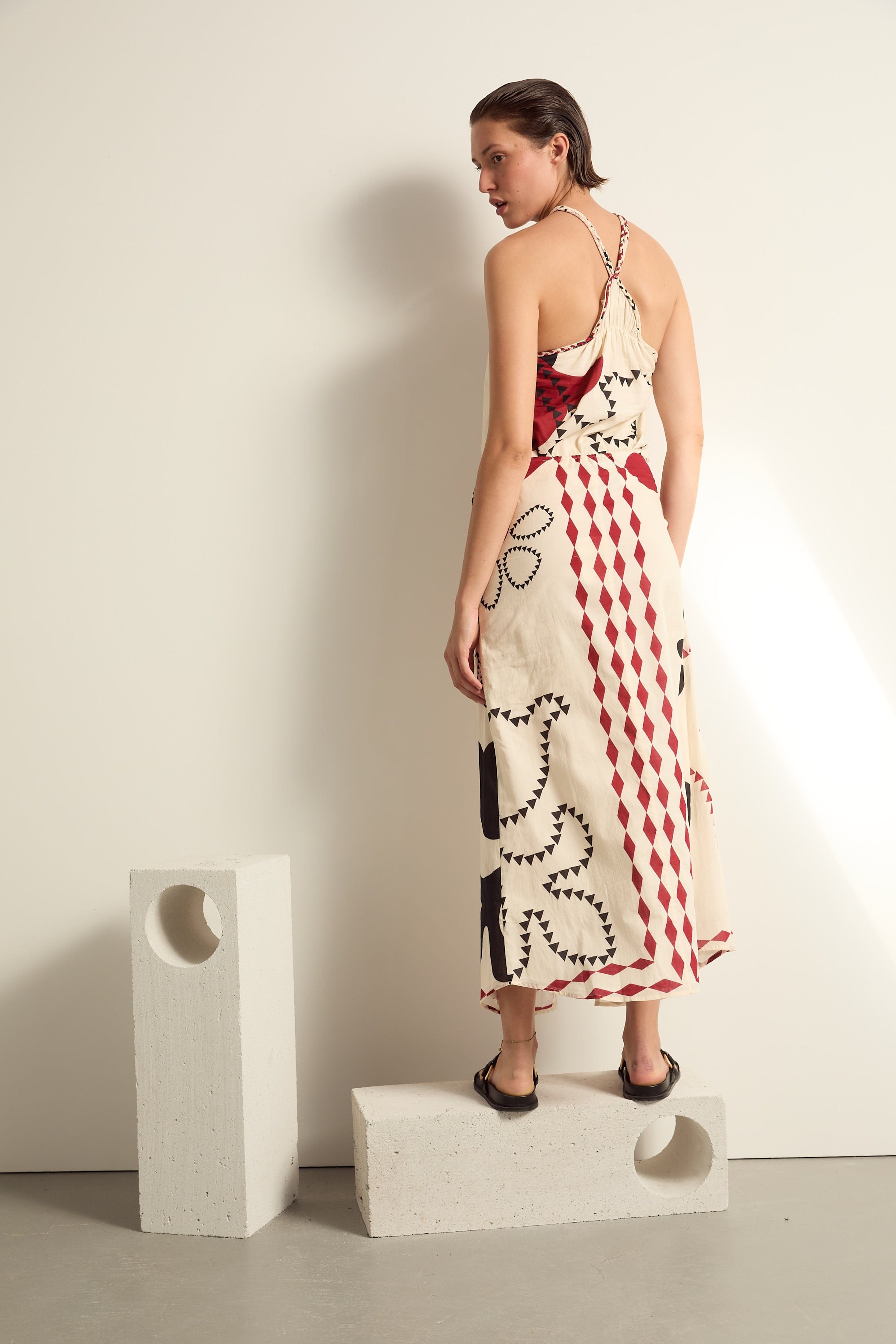 TOP CESAR IMPRIME WESTERN - OFF WHITE