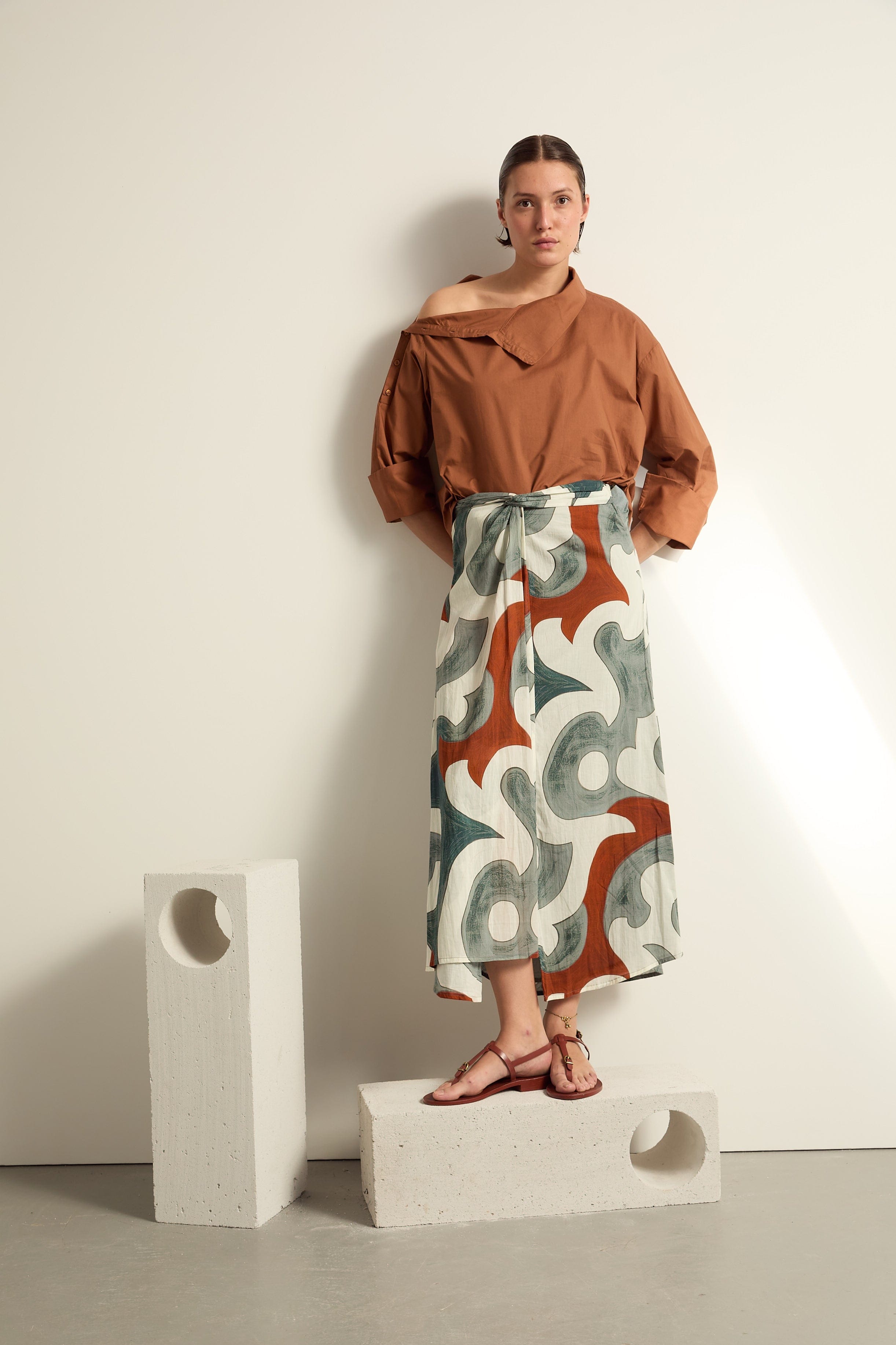 BLOUSE CHRIS - HAVANE BROWN