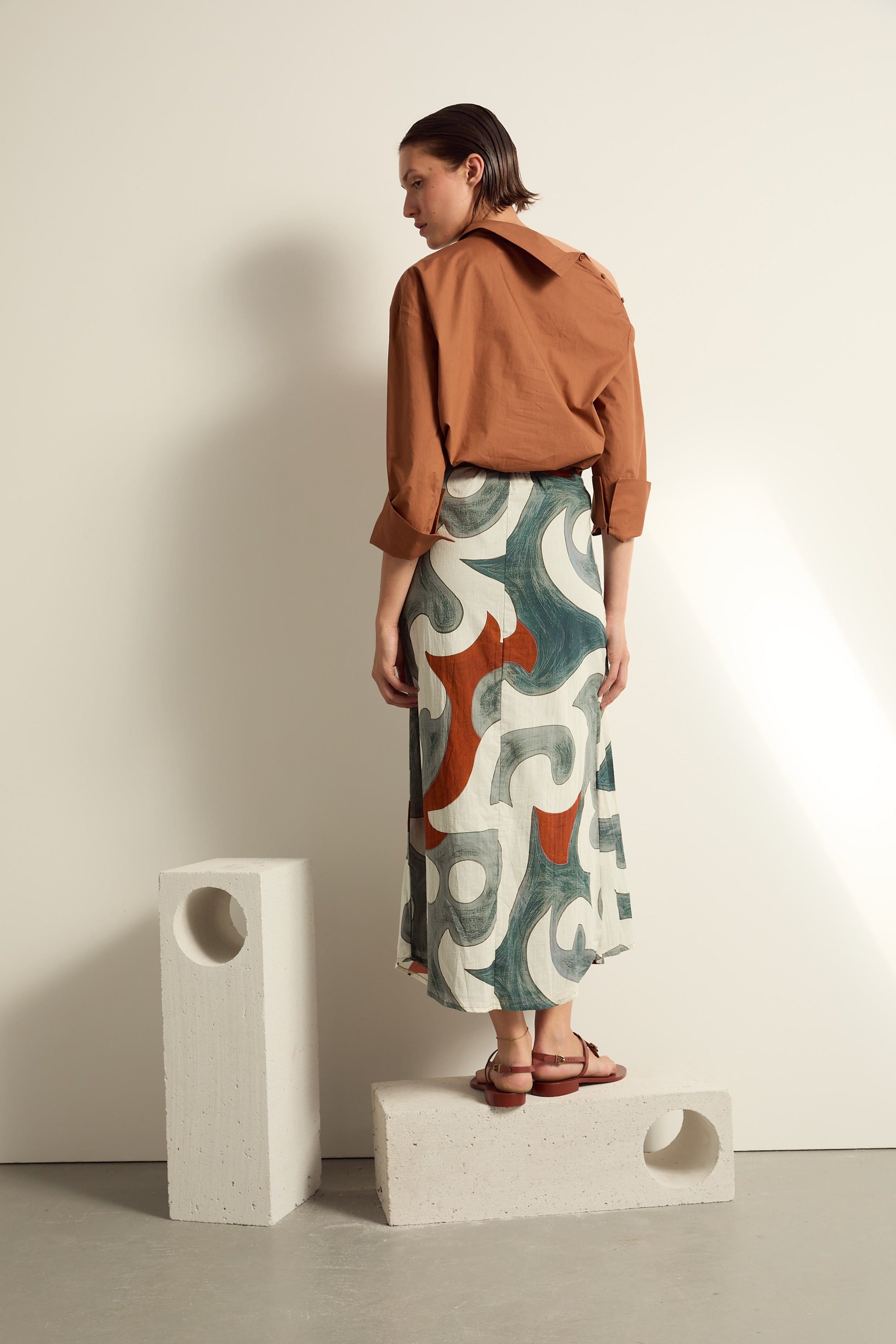 BLOUSE CHRIS - HAVANE BROWN