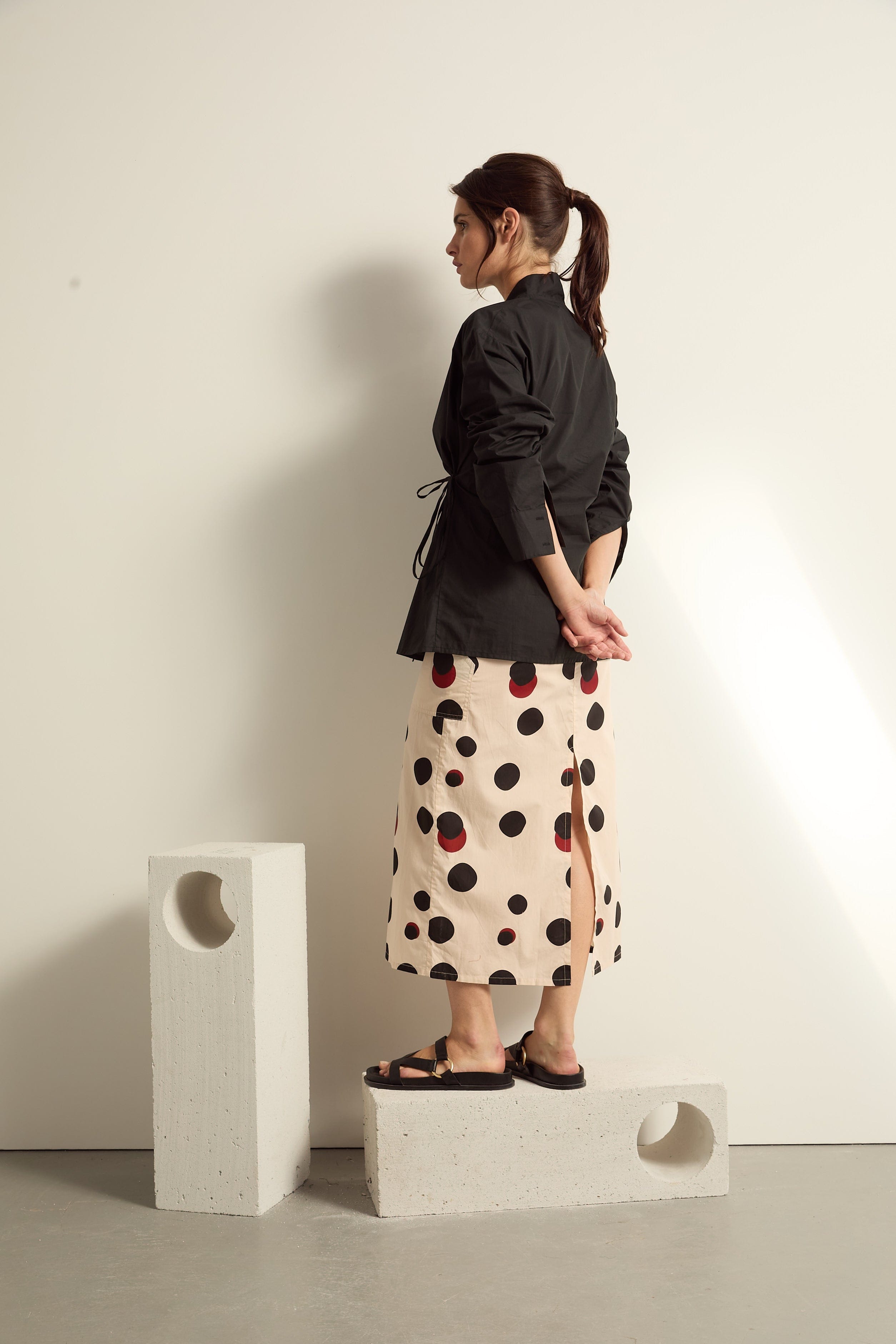 BLOUSE NINE - BURGUNDY