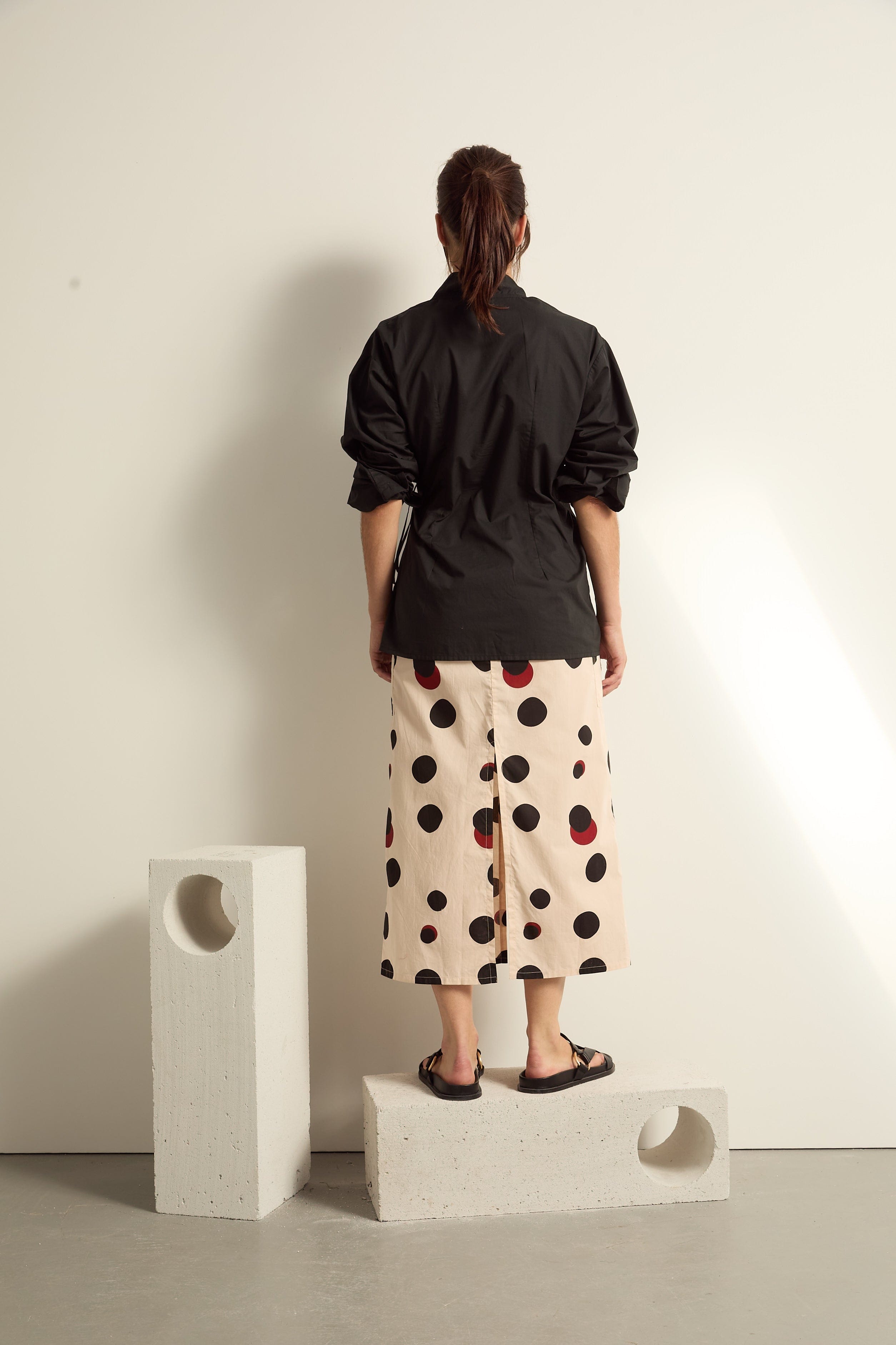 BLOUSE NINE - BURGUNDY