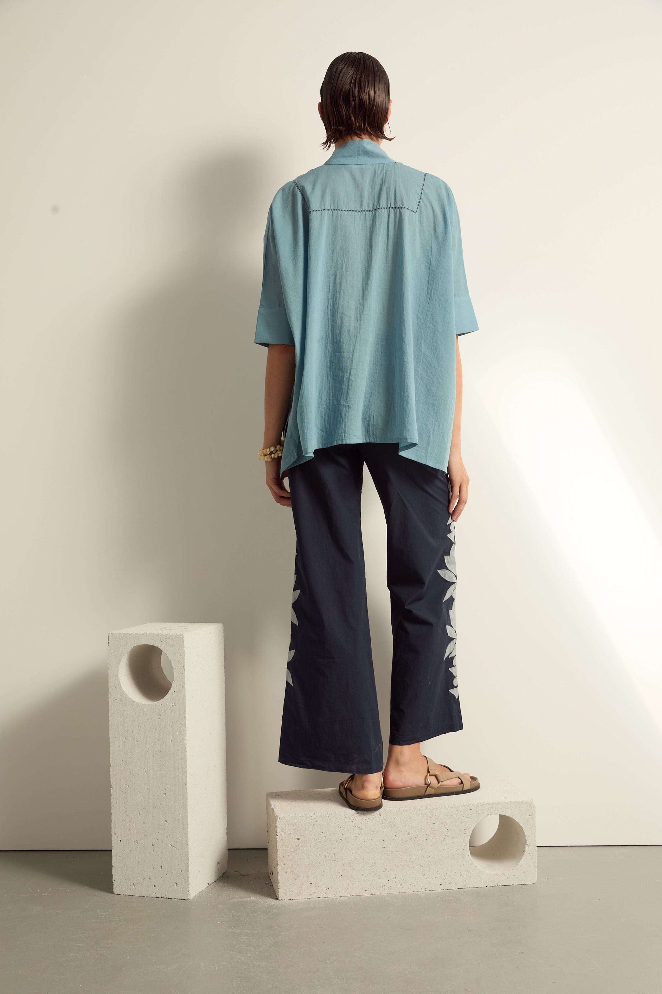 TOP HEDDIE - MINERAL BLUE