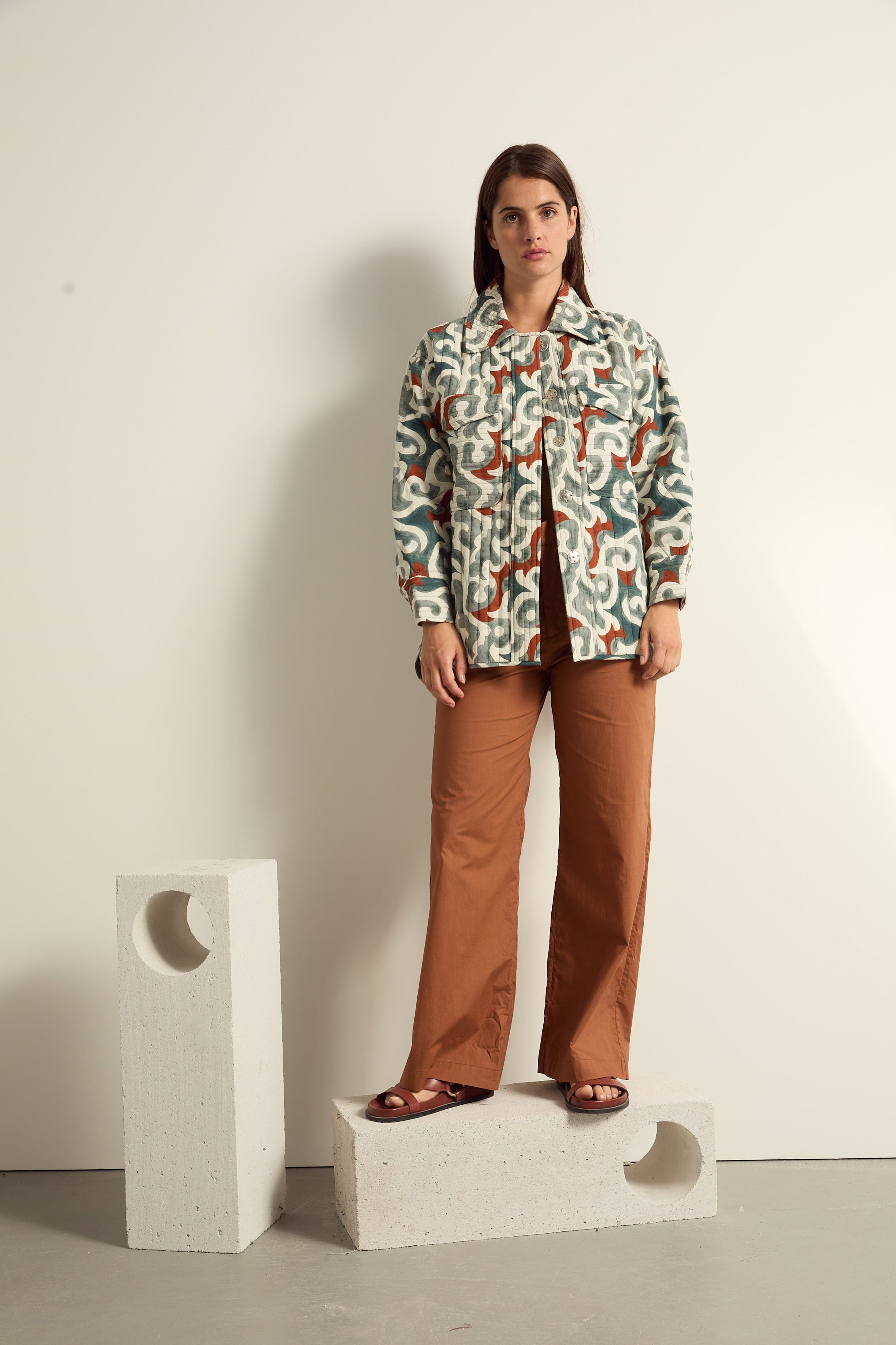 PANTALON CHARLES - HAVANE BROWN