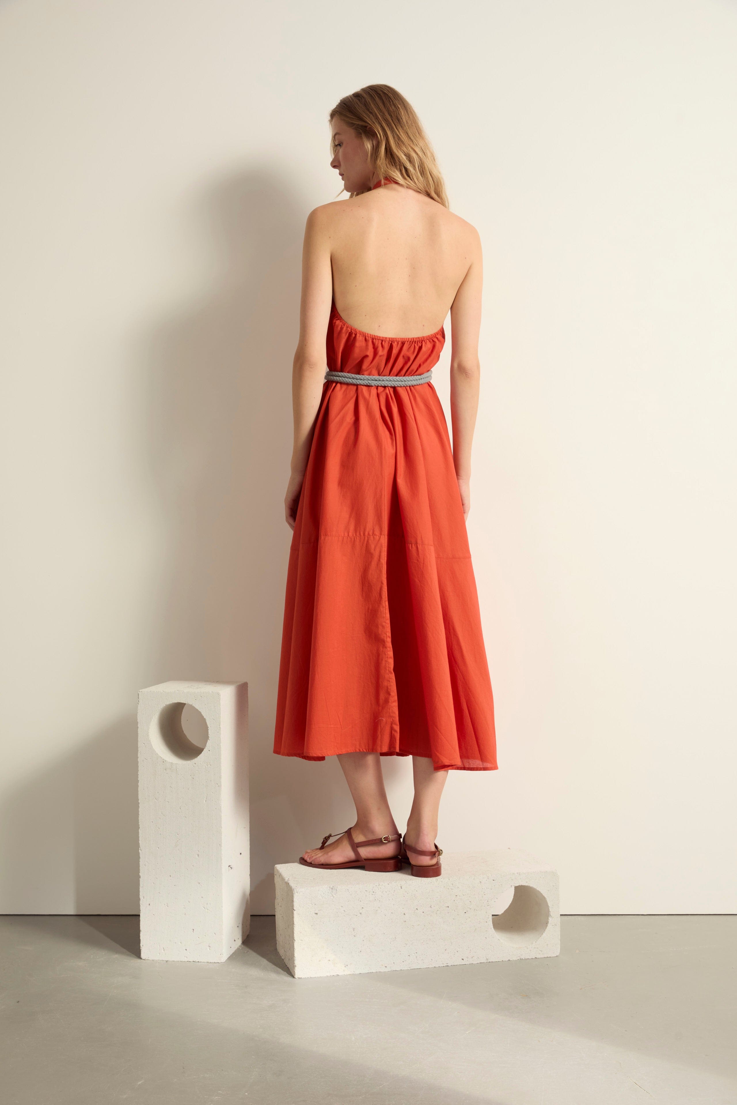 CEINTURE EN CORDE PATRIMONIO - MINERAL BLUE