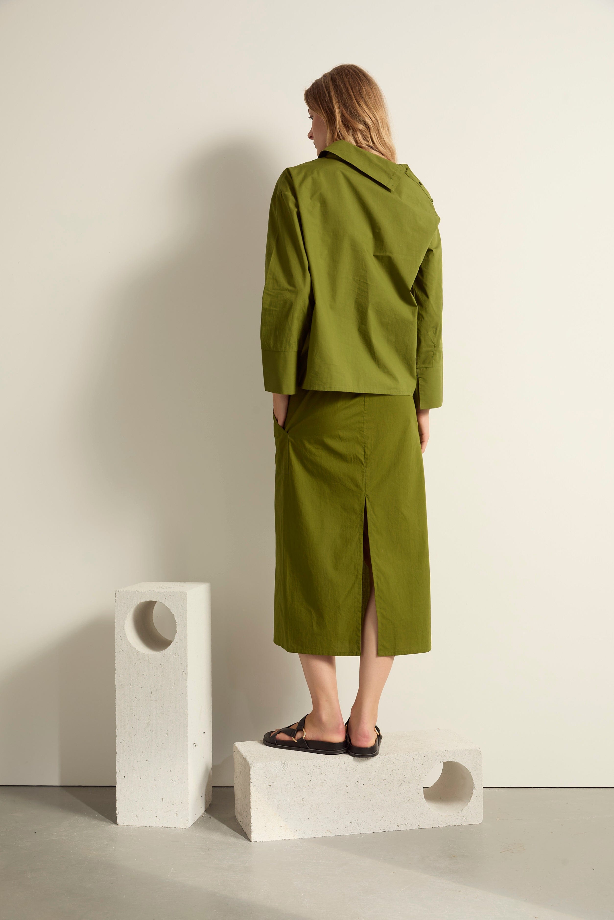 BLOUSE CHRIS - GREEN TEA