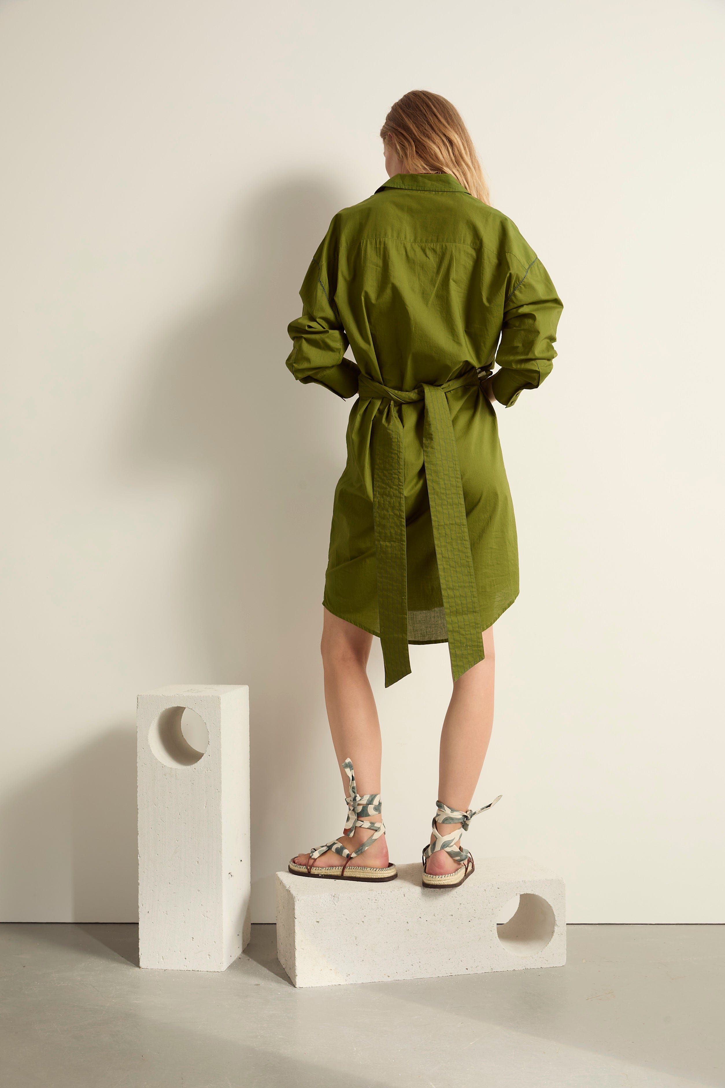 ROBE LILY LONG - ARDOISE