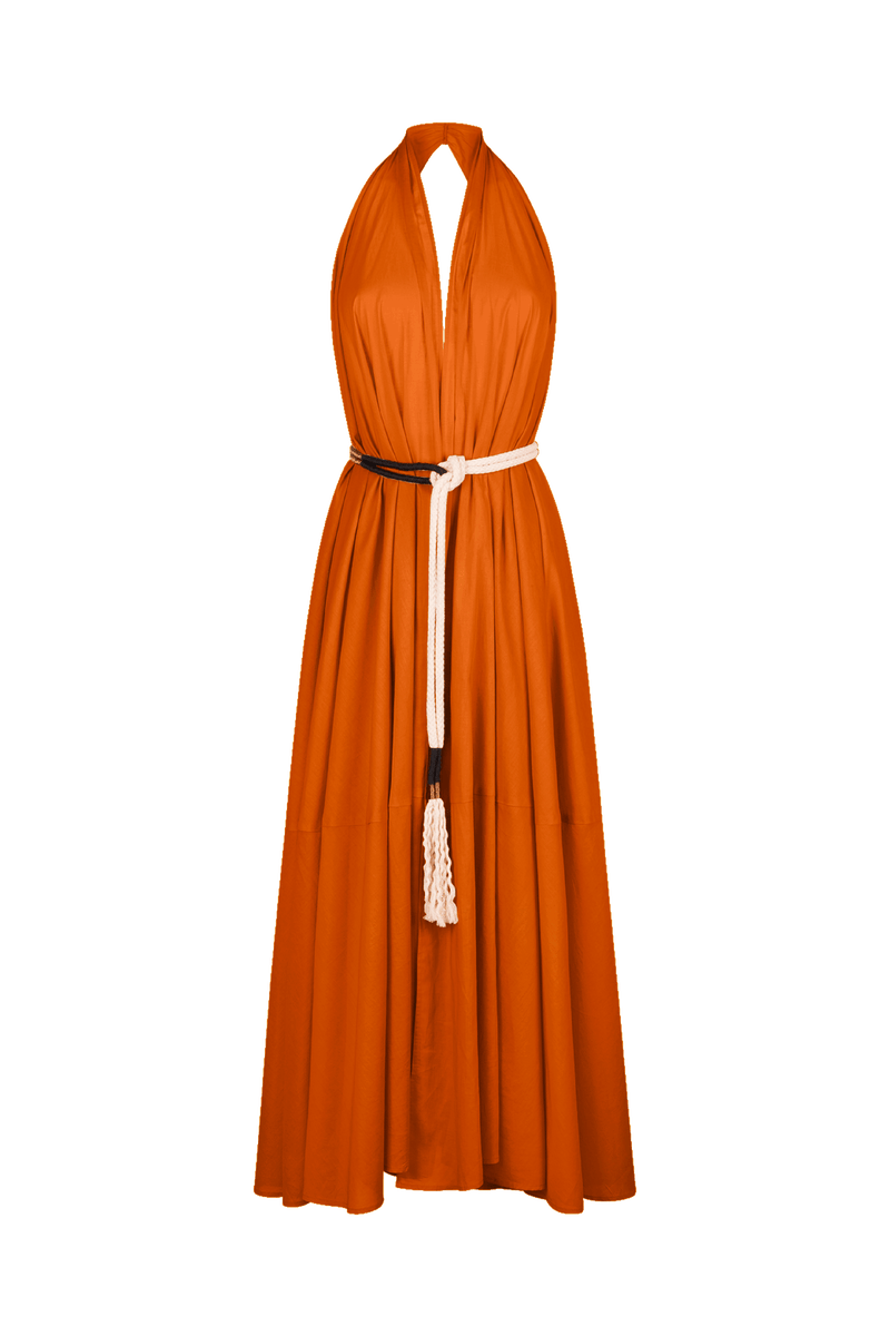 ROBE PARÉO MALIN LONG ACACIA - APRICOT