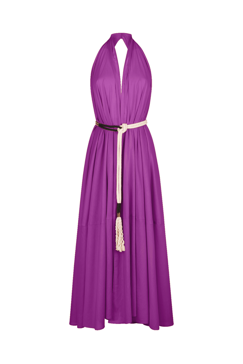 ROBE PARÉO MALIN LONG ACACIA - VIOLET