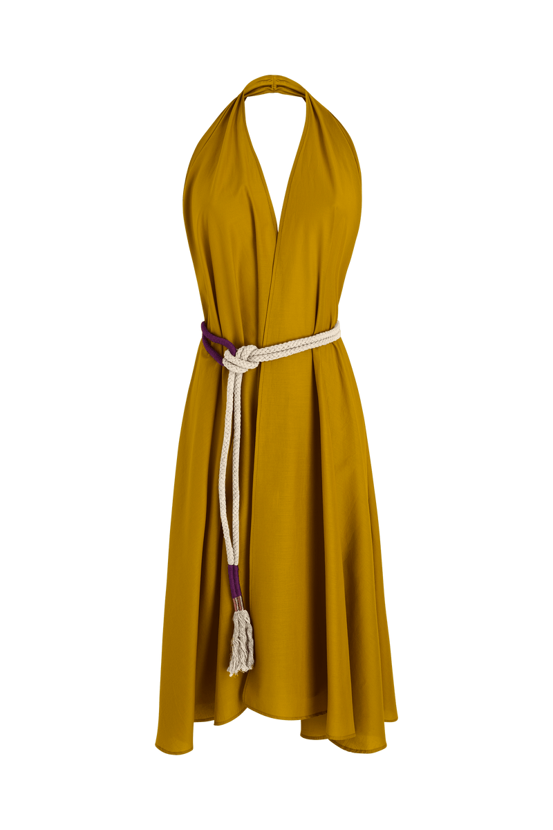 ROBE PARÉO MALIN MI-LONG ALINE - MORDORE