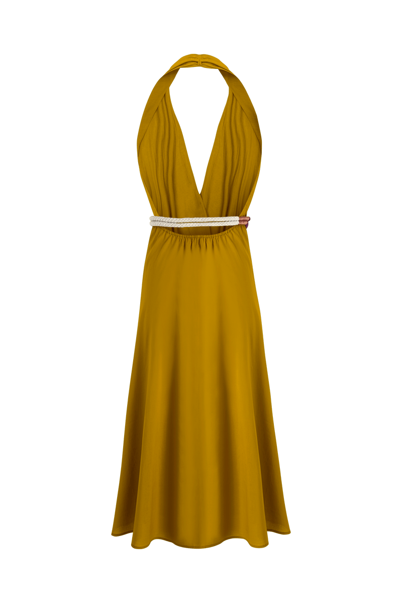 ROBE PARÉO MALIN MI-LONG ALINE - MORDORE