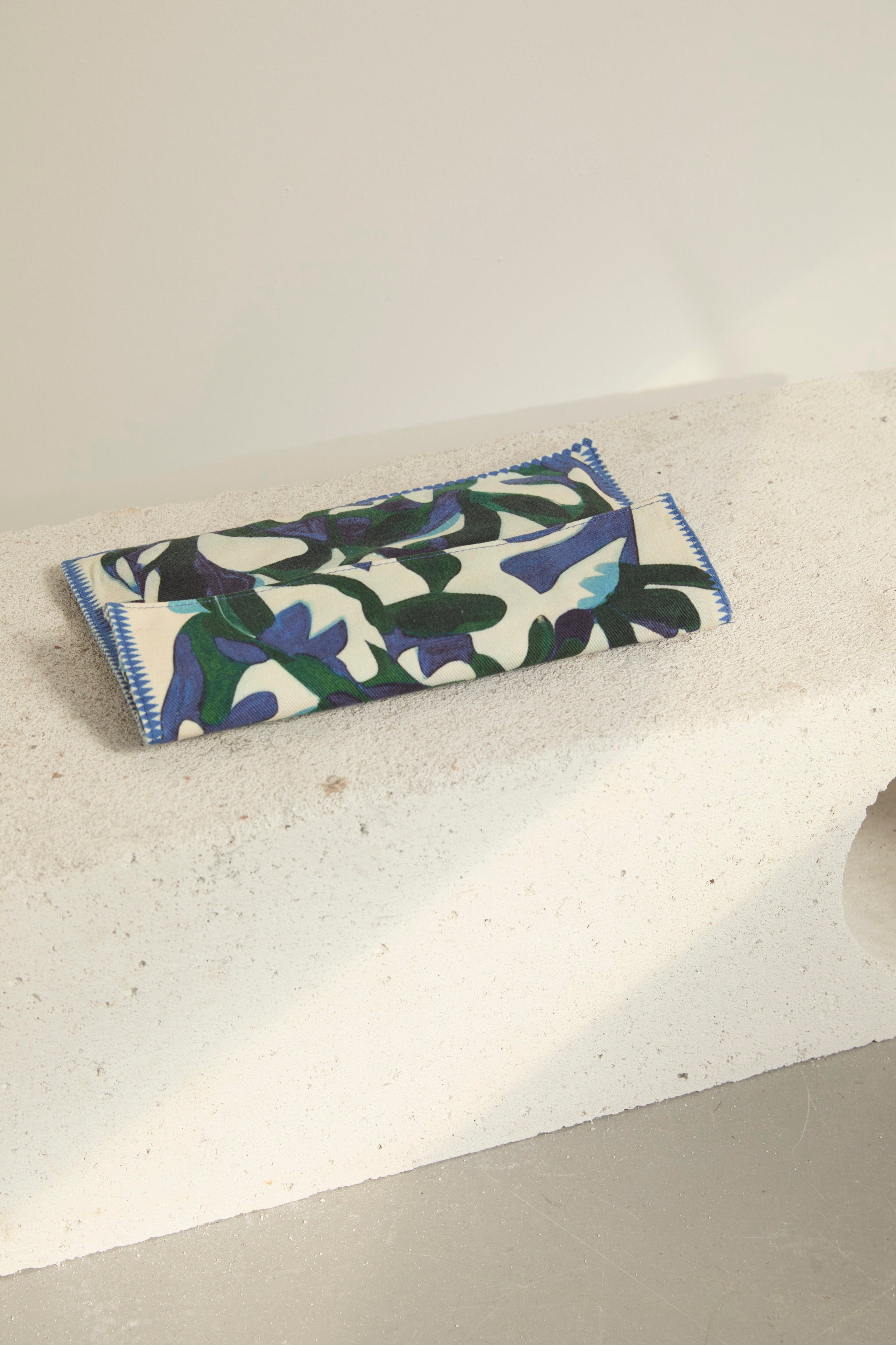 POCHETTE BIMBA IMPRIME CACTUS - LAPIS BLUE