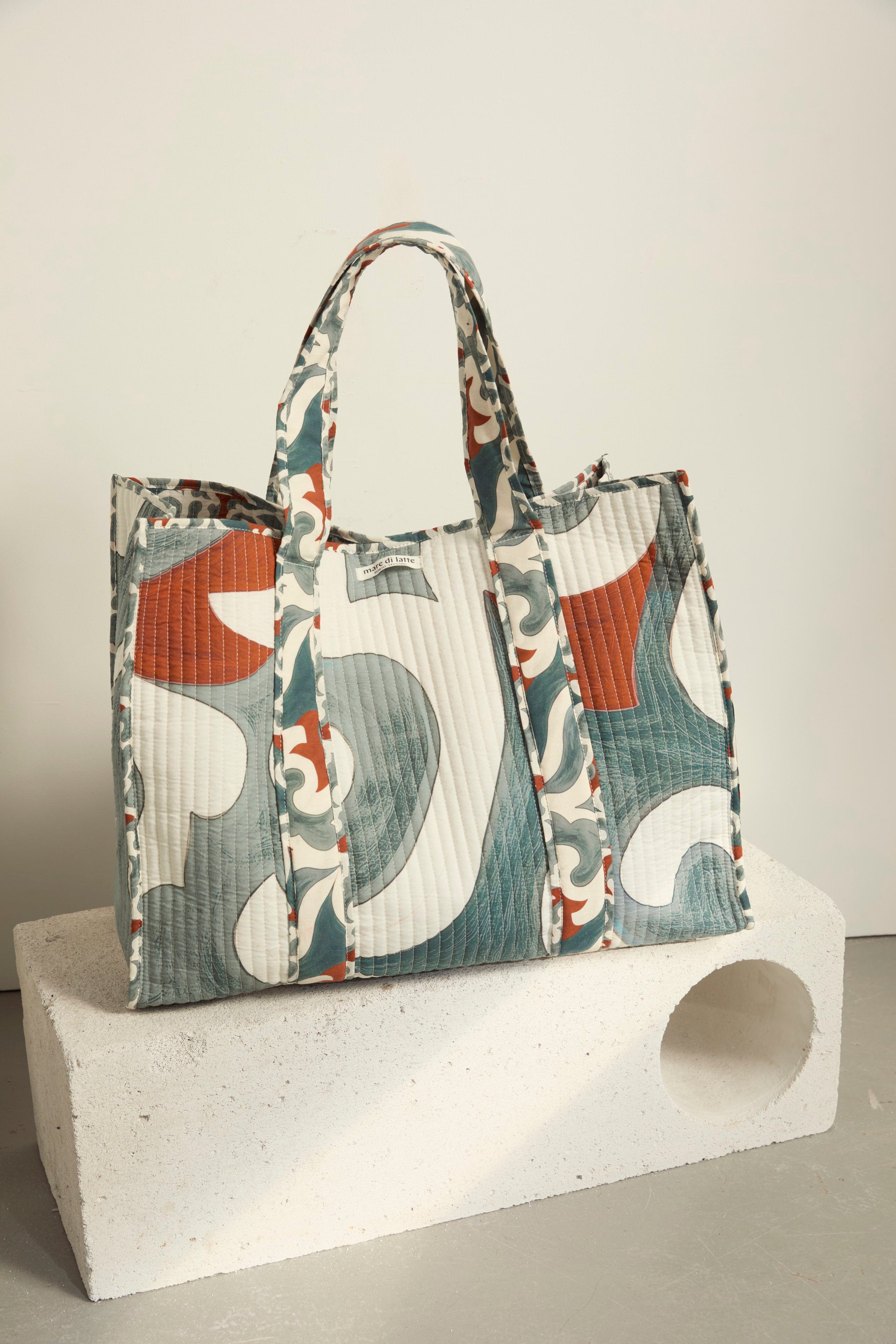 DAY BAG IMPRIME CACTUS - LAPIS BLUE