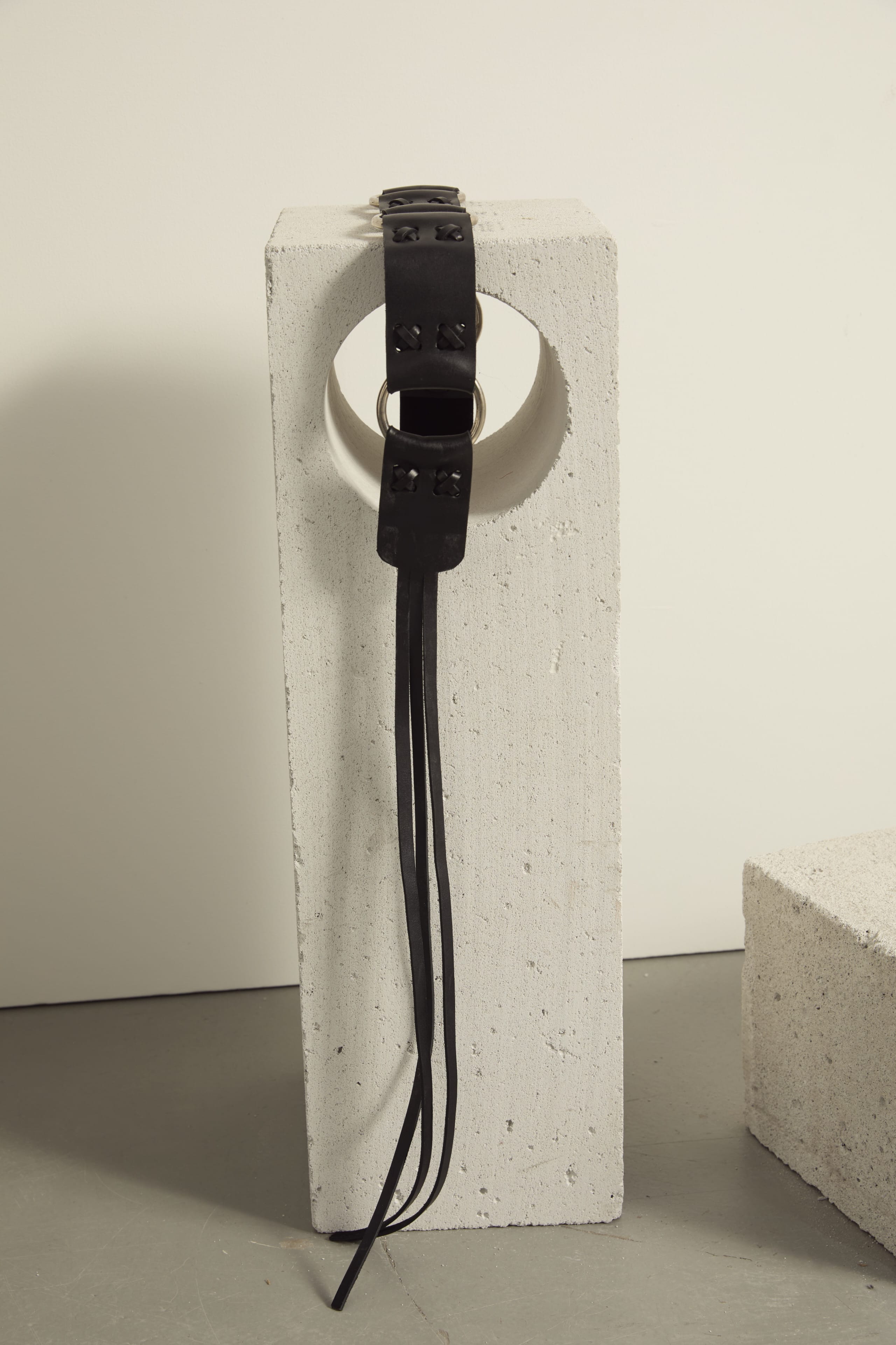 CEINTURE EN CUIR LA - BLACK
