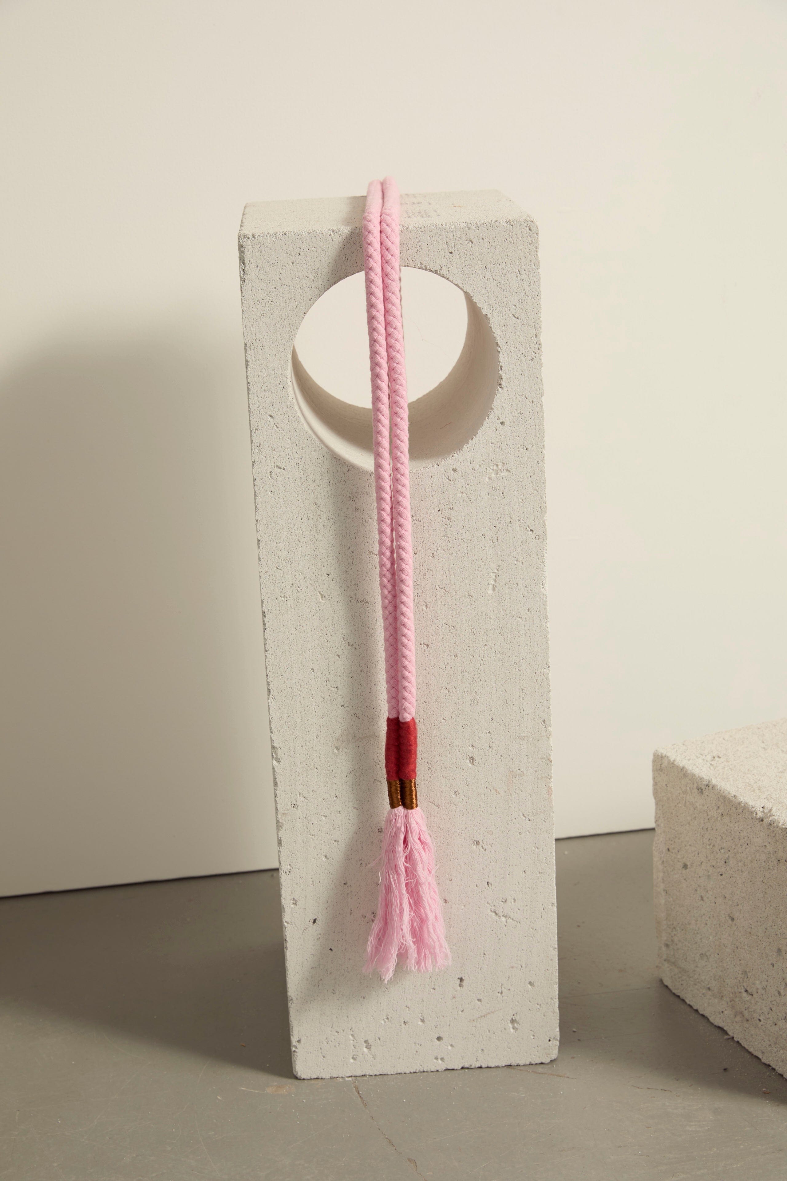 CEINTURE EN CORDE PATRIMONIO - CANDY PINK