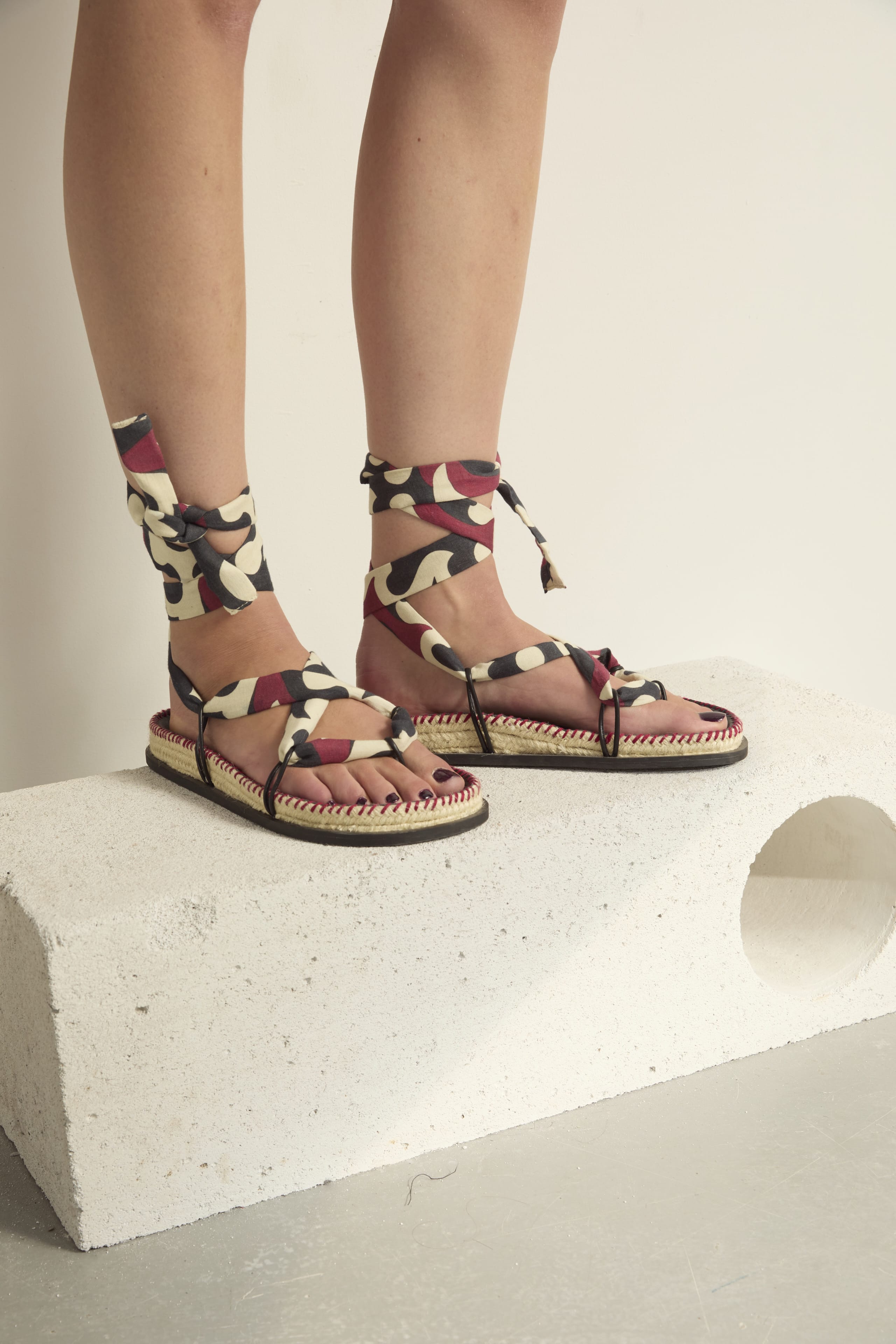 SANDALES EN CUIR SOCRATE - BLACK