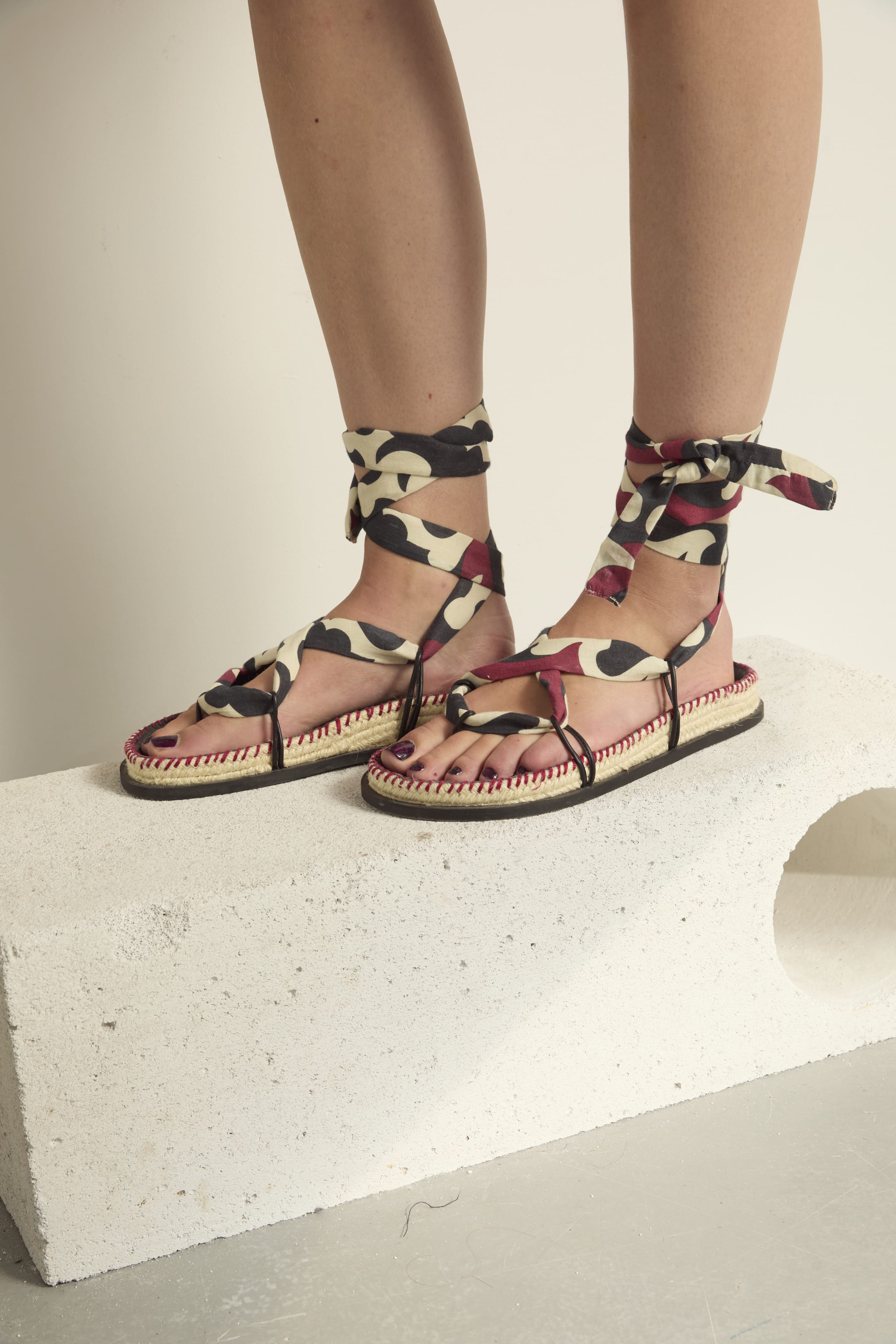 SANDALES EN CUIR SOCRATE - BLACK