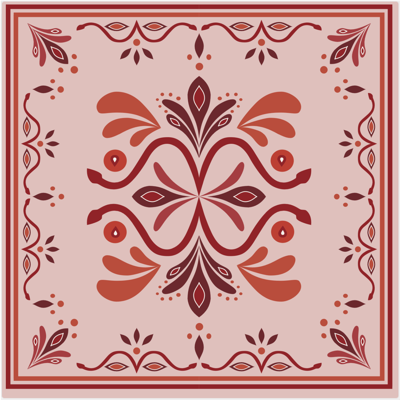 BANDANA IMPRIME BAROQUE - PINK