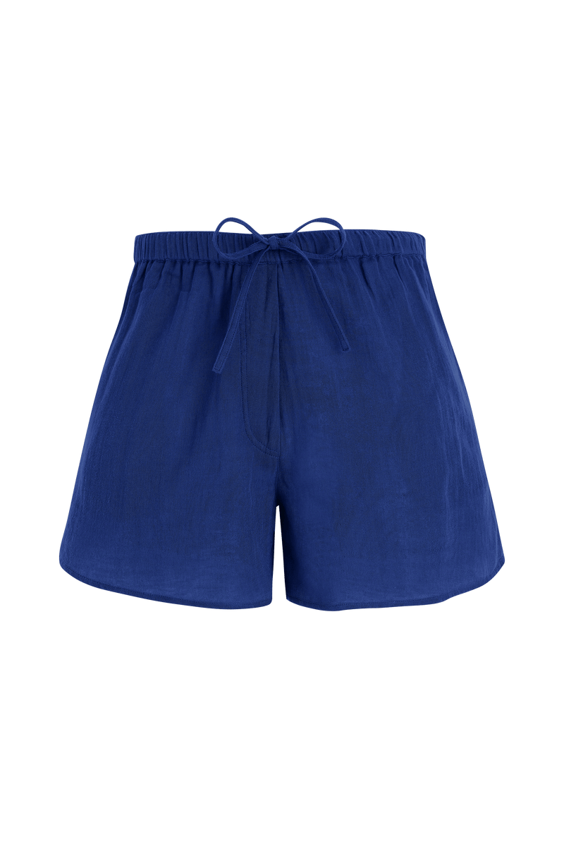 LILOU SHORTS - PURPLE BLUE