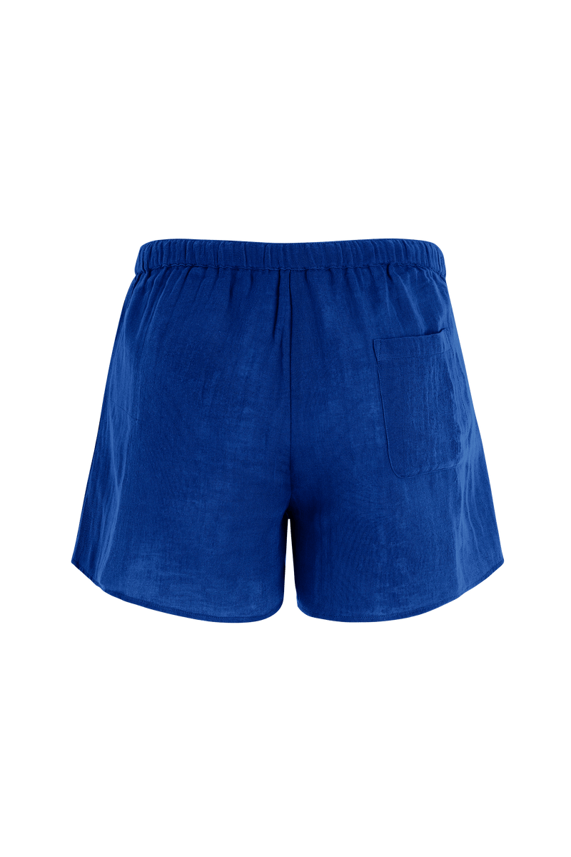 LILOU SHORTS - PURPLE BLUE