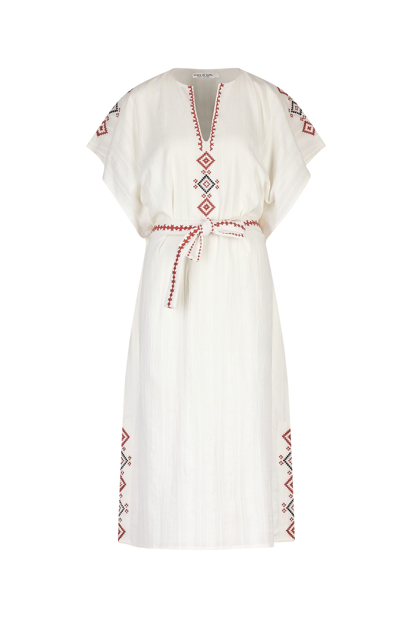 ROBE FLAVIA BRODÉE - WHITE