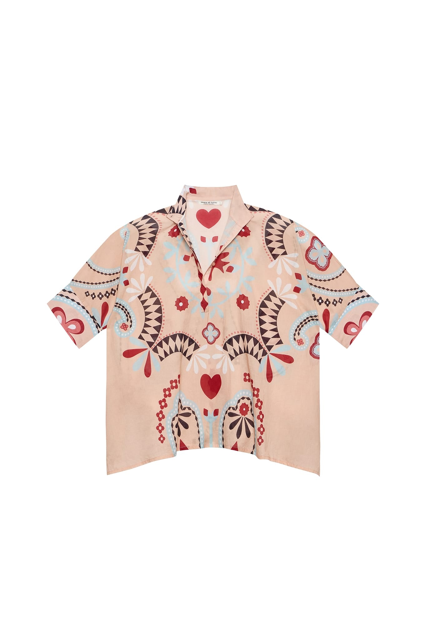 BLOUSE HERACLES IMPRIME BLOSSOM - PASTEL ROSE