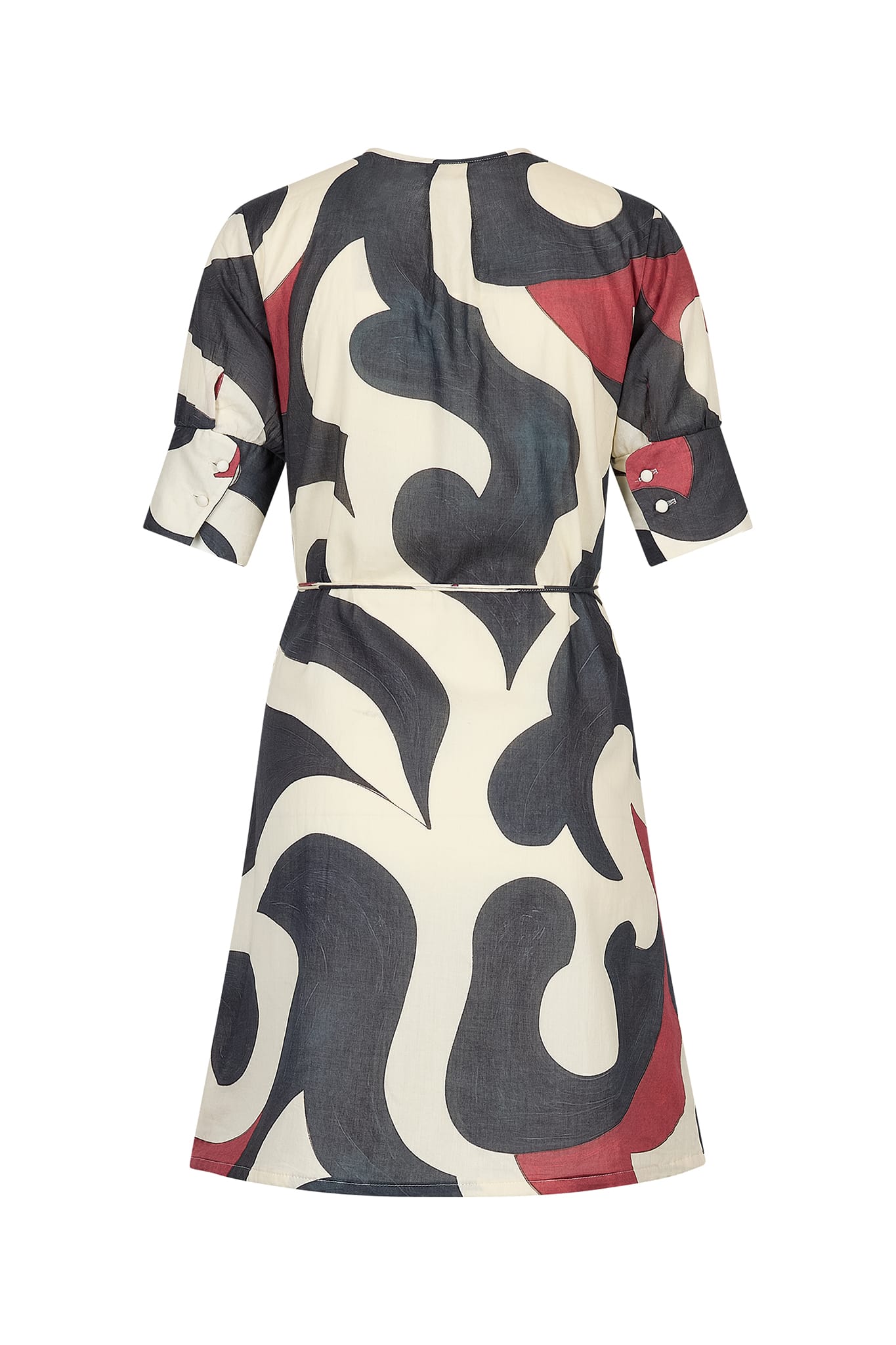 ROBE COURTE LISE IMPRIME RODEO - BLACK
